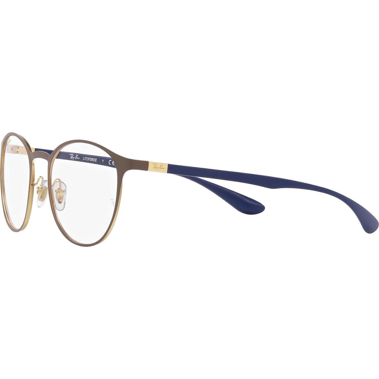 Gafas de Prescripción Ray-Ban RX6355 Redondas Marrón Mate