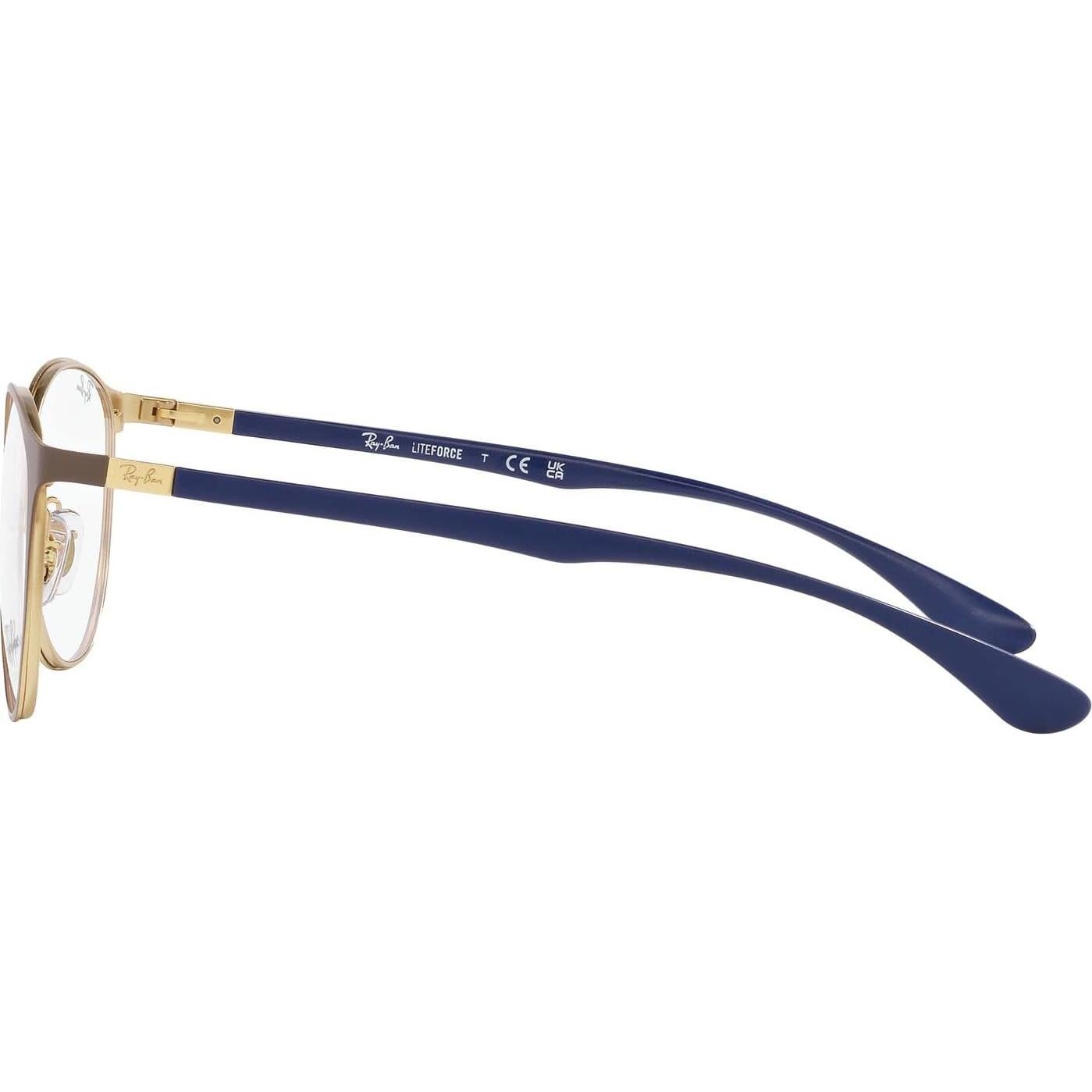 Gafas de Prescripción Ray-Ban RX6355 Redondas Marrón Mate