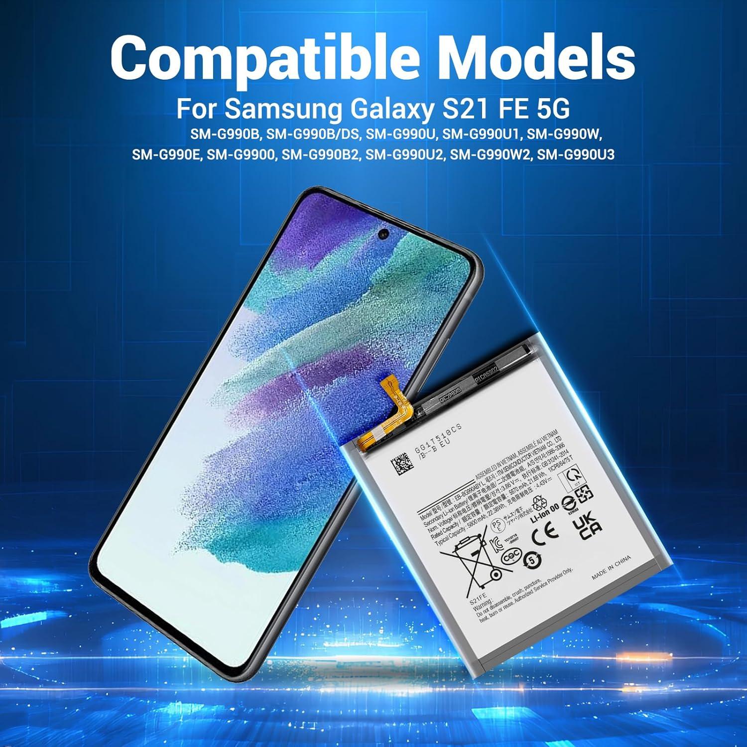 Batería de Reemplazo SHENMZ 5800mAh para Galaxy S21 FE