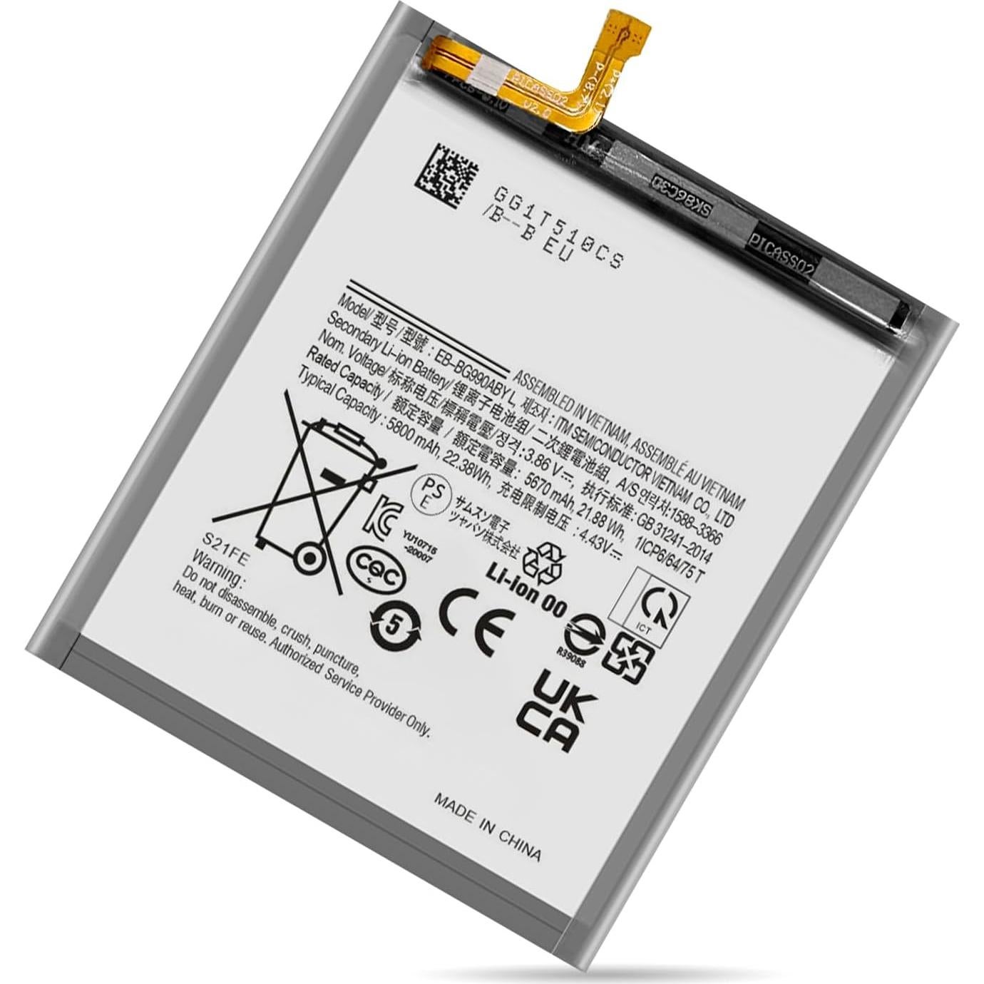 Batería de Reemplazo SHENMZ 5800mAh para Galaxy S21 FE