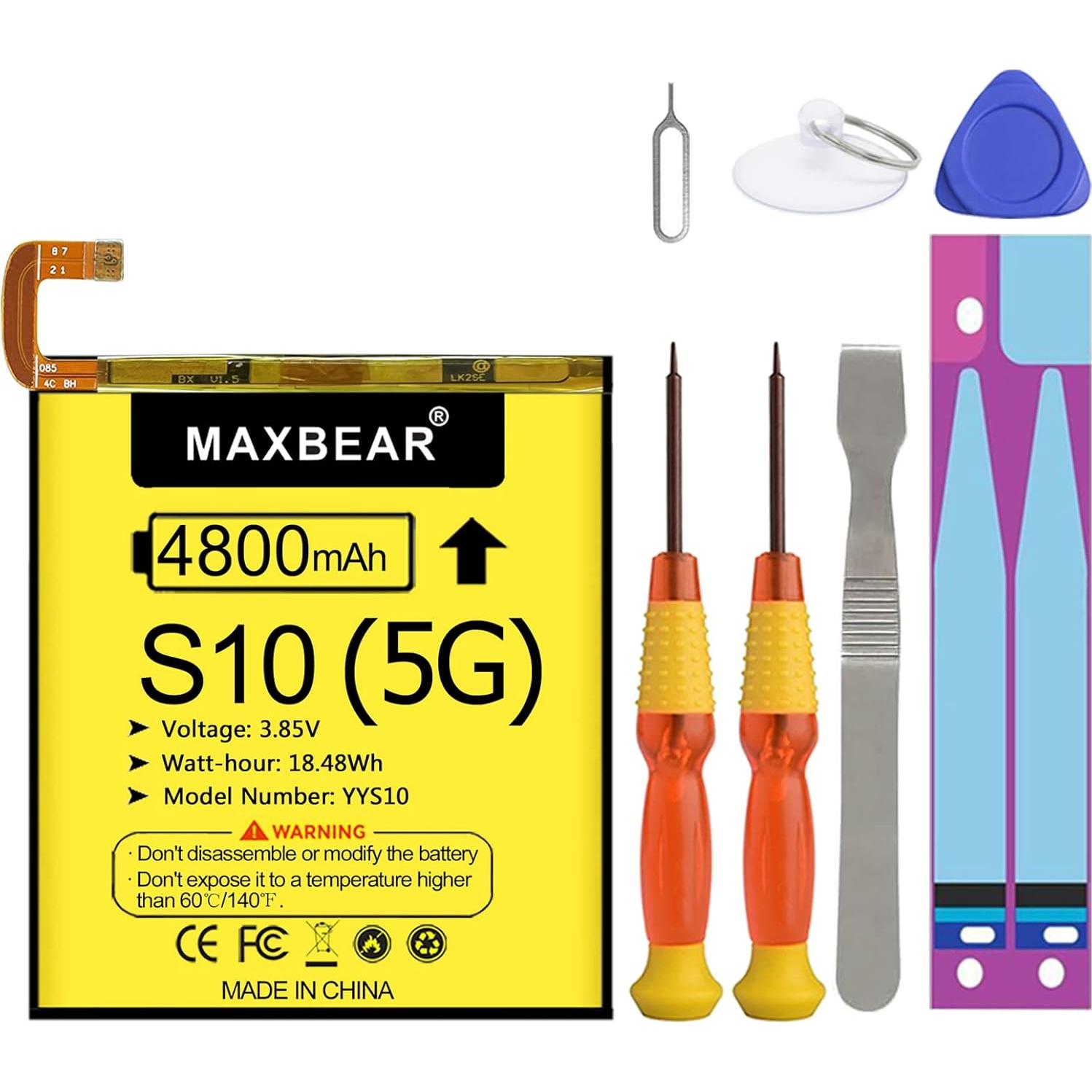 Batería de Reemplazo MAXBEAR 4800mAh para Samsung Galaxy S10 5G