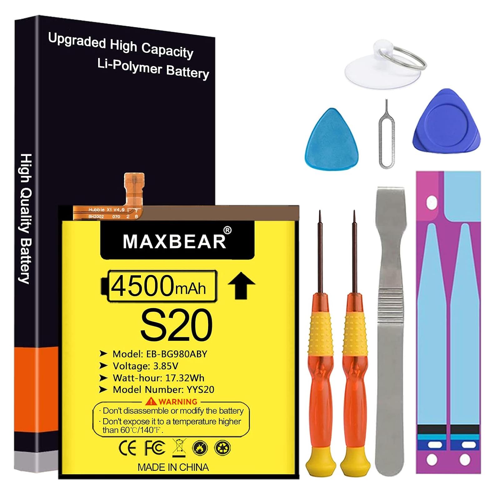 Batería de Reemplazo MAXBEAR 4500mAh para Samsung Galaxy S20