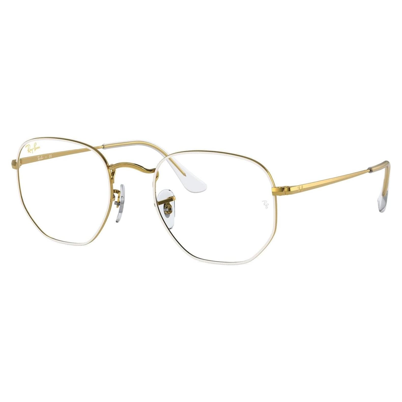 Gafas de Prescripción Ray-Ban Rx6448F 56mm Blanco/Oro