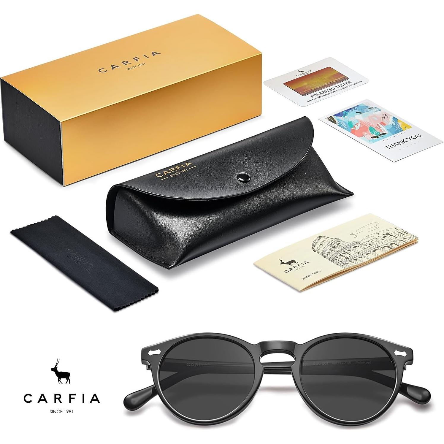 Gafas de sol redondas CARFIA para mujeres con UV400