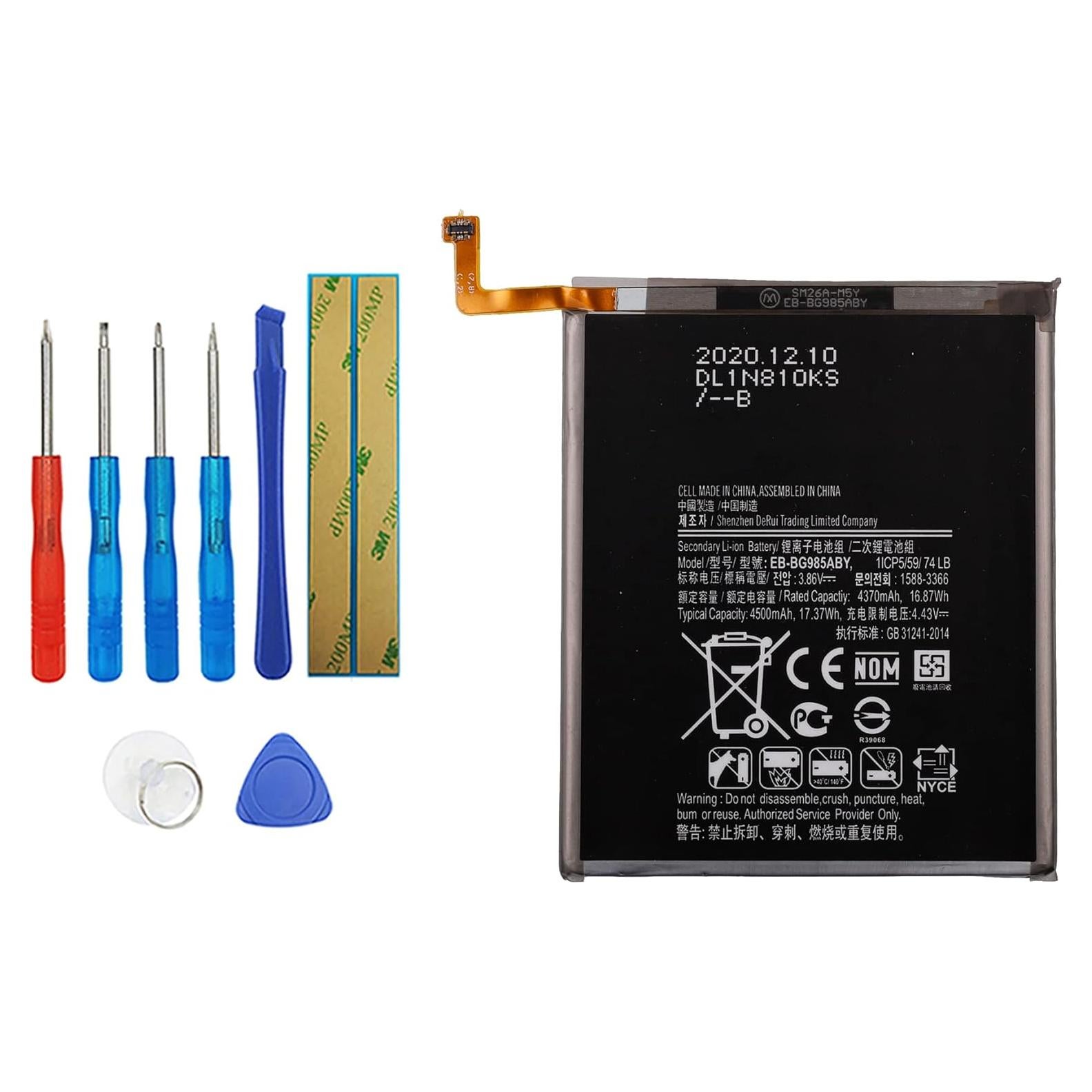 Batería de Reemplazo EB-BG985ABY para Samsung Galaxy S20 Plus 4370mAh