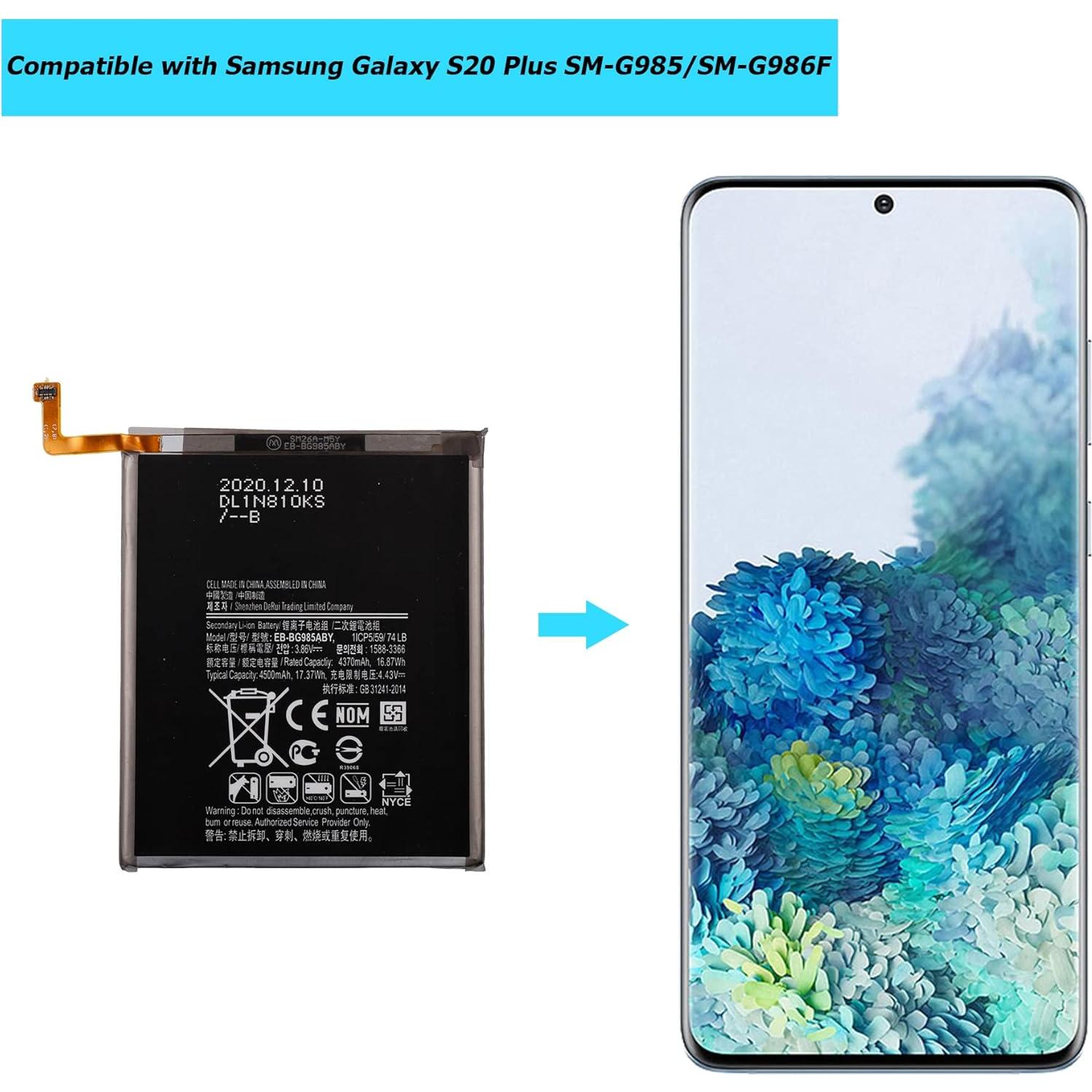 Batería de Reemplazo EB-BG985ABY para Samsung Galaxy S20 Plus 4370mAh