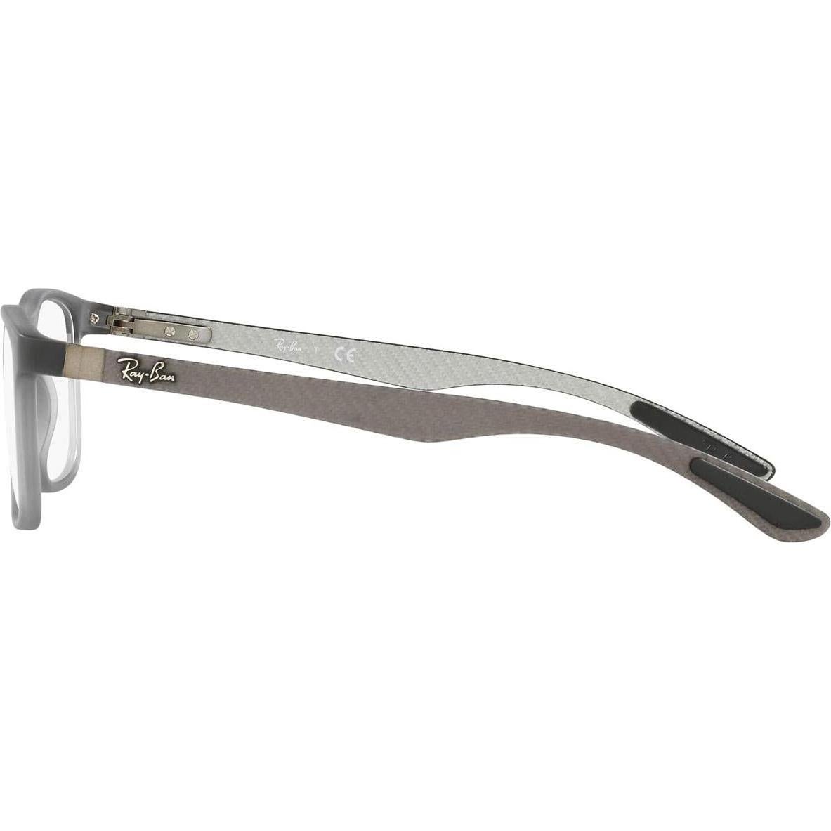 Montura Gafas Ray-Ban Rx8903 Cuadradas Gris Mate 55mm