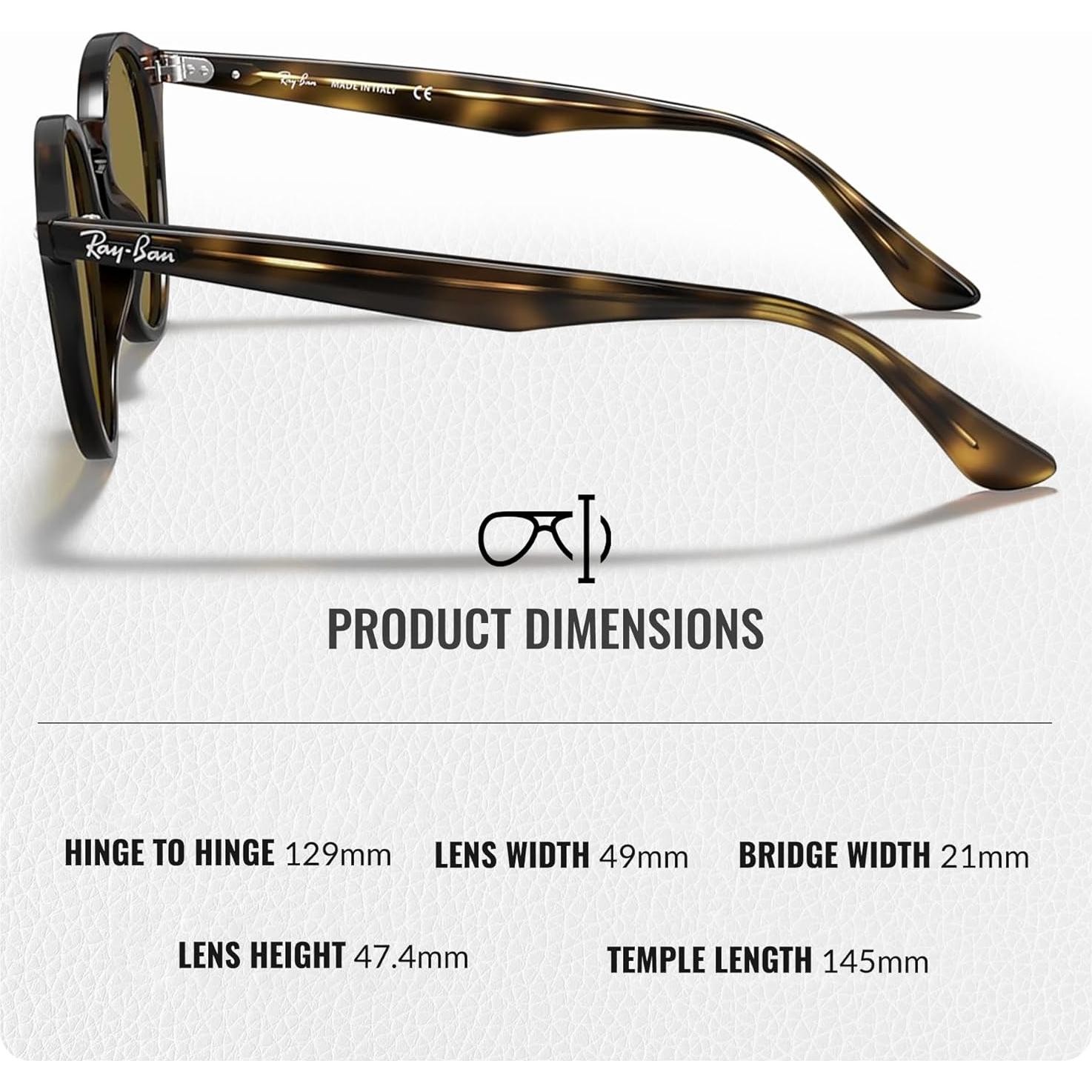 Gafas de sol Ray-Ban RB2180 redondas con kit de limpieza