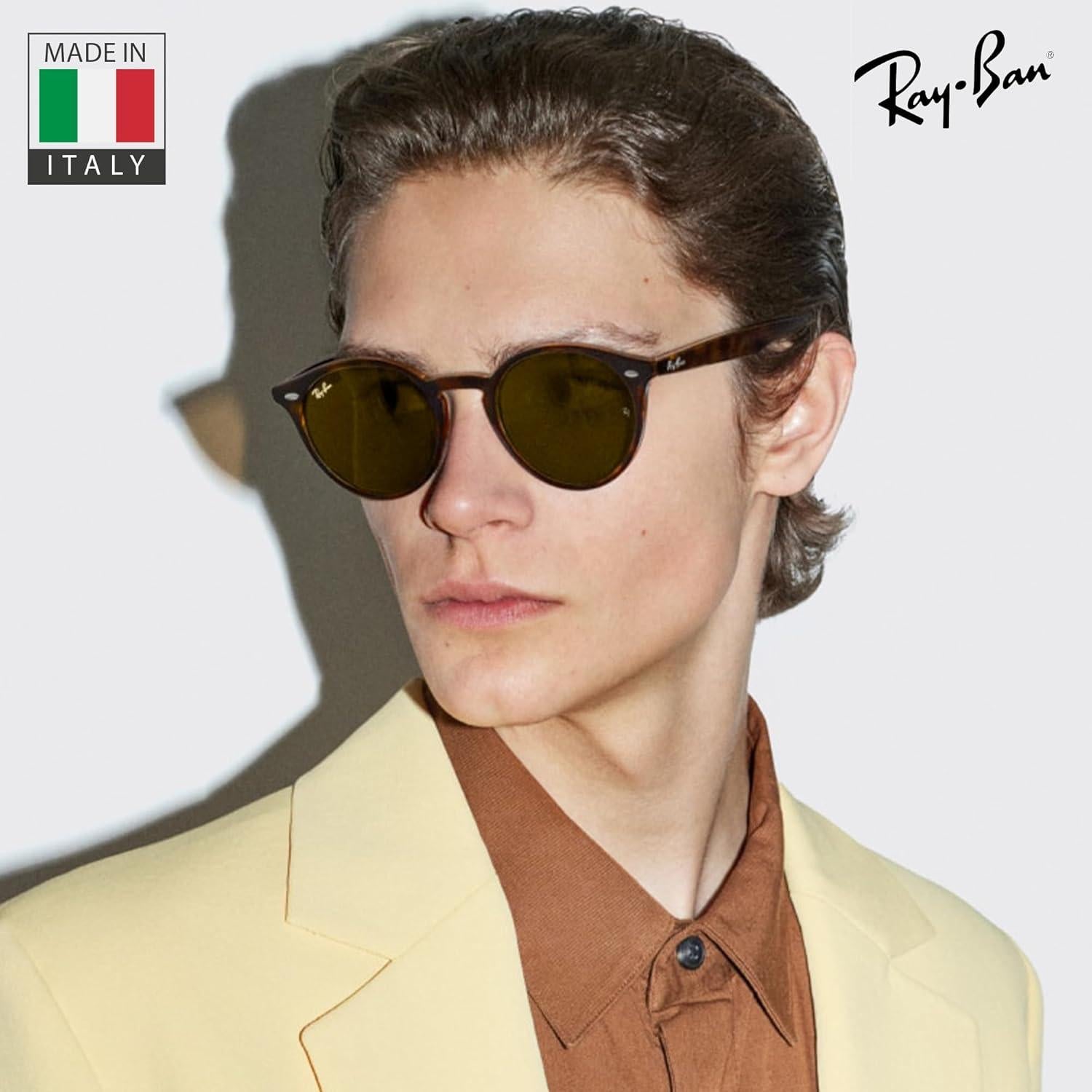 Gafas de sol Ray-Ban RB2180 redondas con kit de limpieza