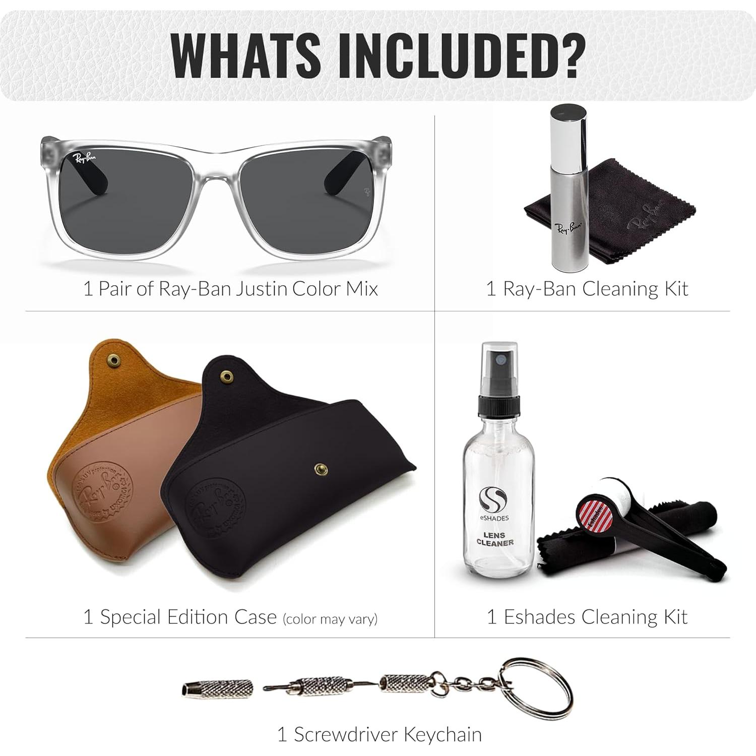 Gafas de Sol Ray-Ban RB4165 Justin 55mm con Kit Accesorios