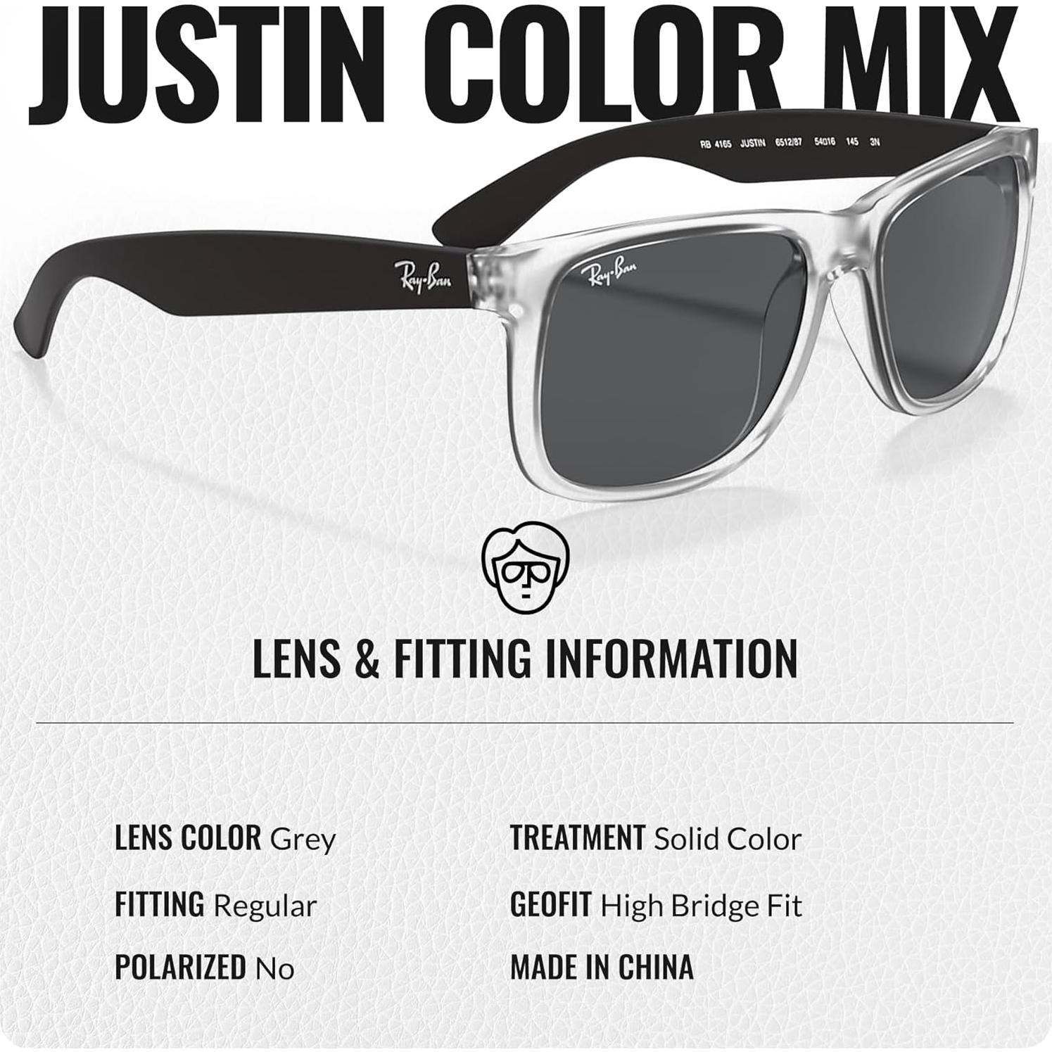 Gafas de Sol Ray-Ban RB4165 Justin 55mm con Kit Accesorios