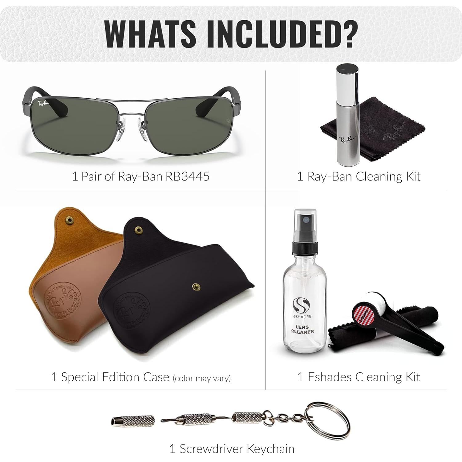 Gafas de sol Ray-Ban RB3445 Rectangulares 61mm Verde G-15