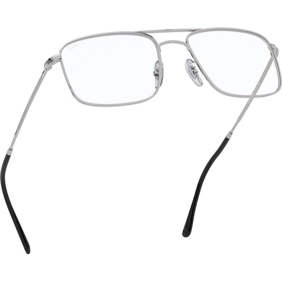 Montura Gafas Ray-Ban Rx6434 Cuadradas Plata 55mm