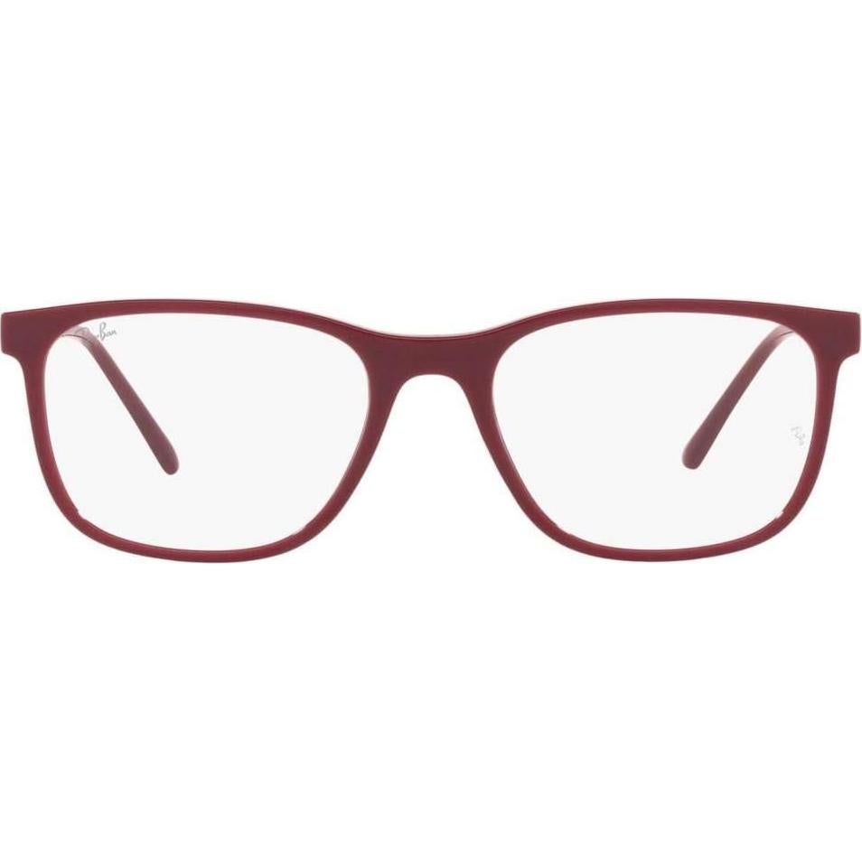 Montura de Gafas Ray-Ban RX7244 Cuadradas 51mm Rojo Cereza