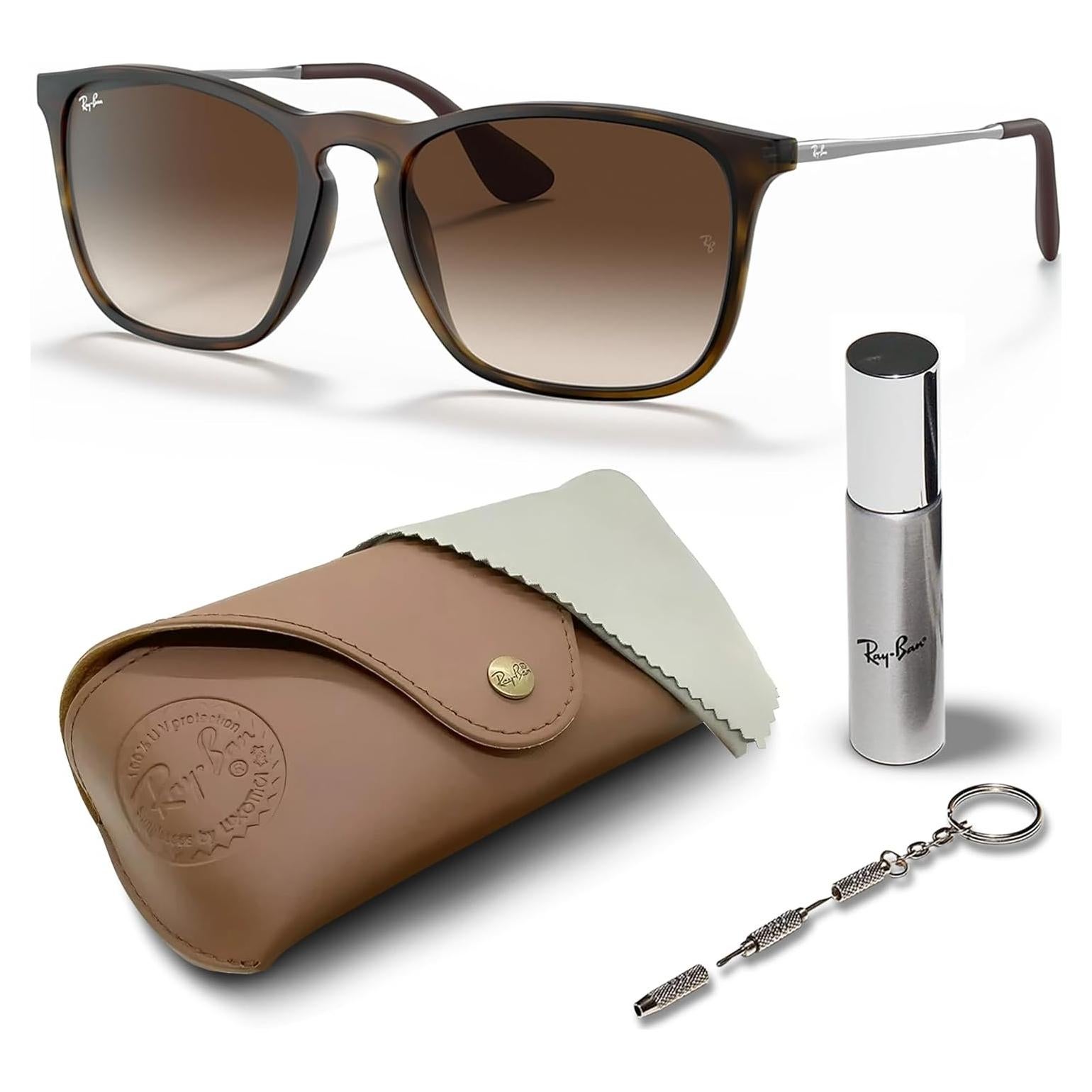 Gafas de sol Ray-Ban RB4187 Chris cuadradas con accesorios