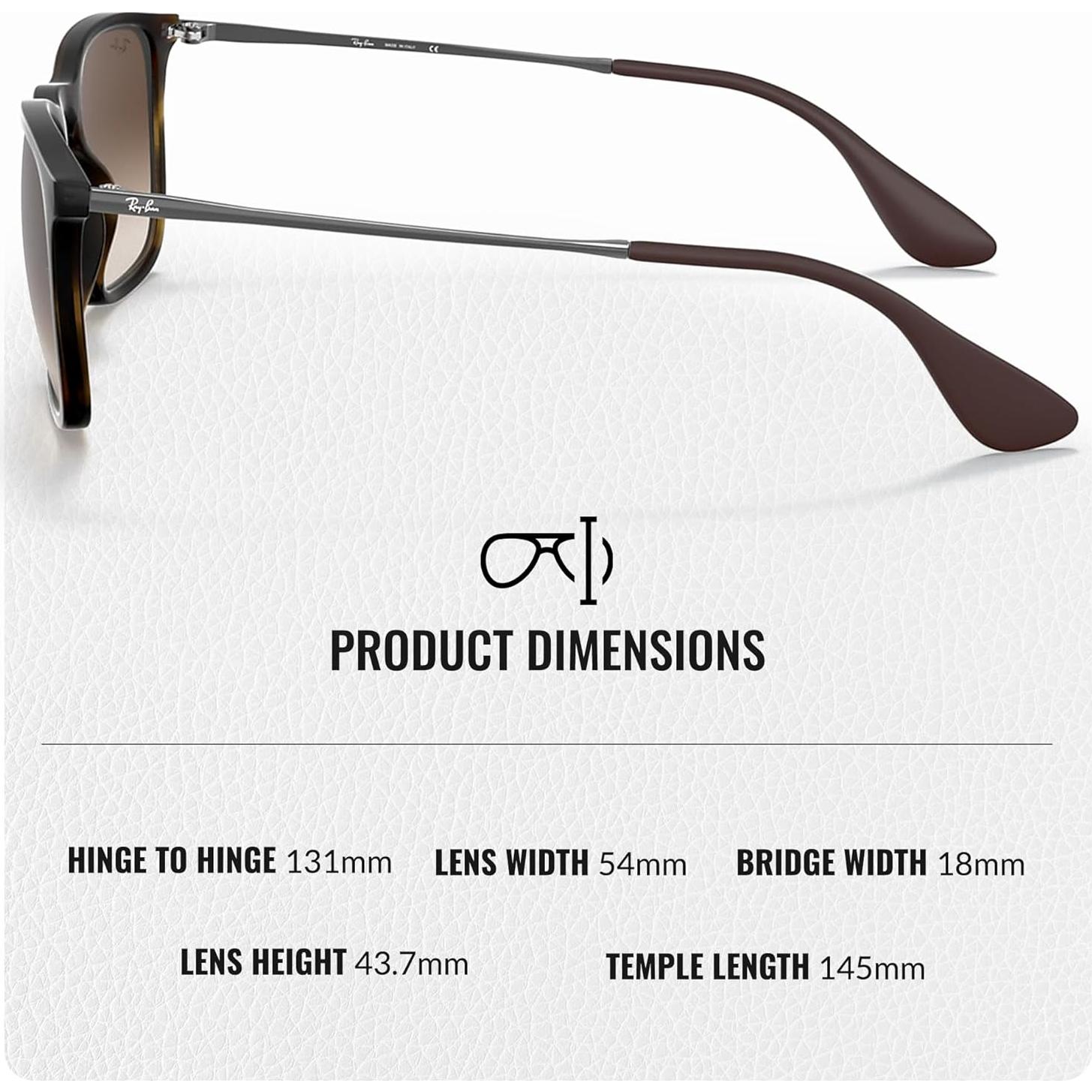 Gafas de sol Ray-Ban RB4187 Chris cuadradas con accesorios