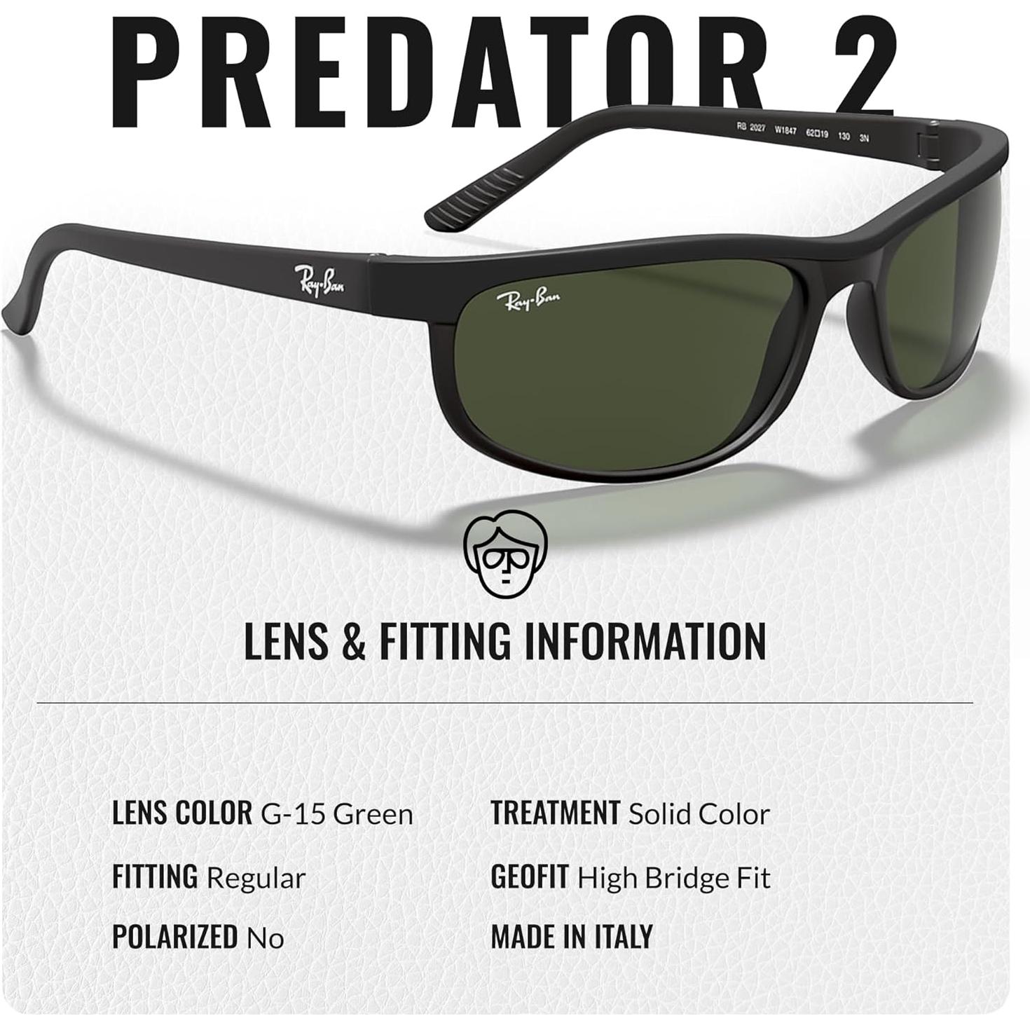 Gafas de Sol Ray-Ban RB2027 Predator 2 con Accesorios