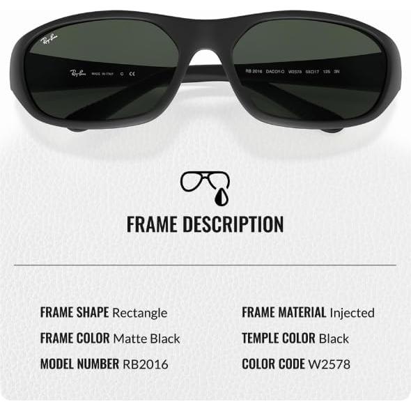 Gafas de Sol Ray-Ban RB2016 Daddy-O II 59mm Verde