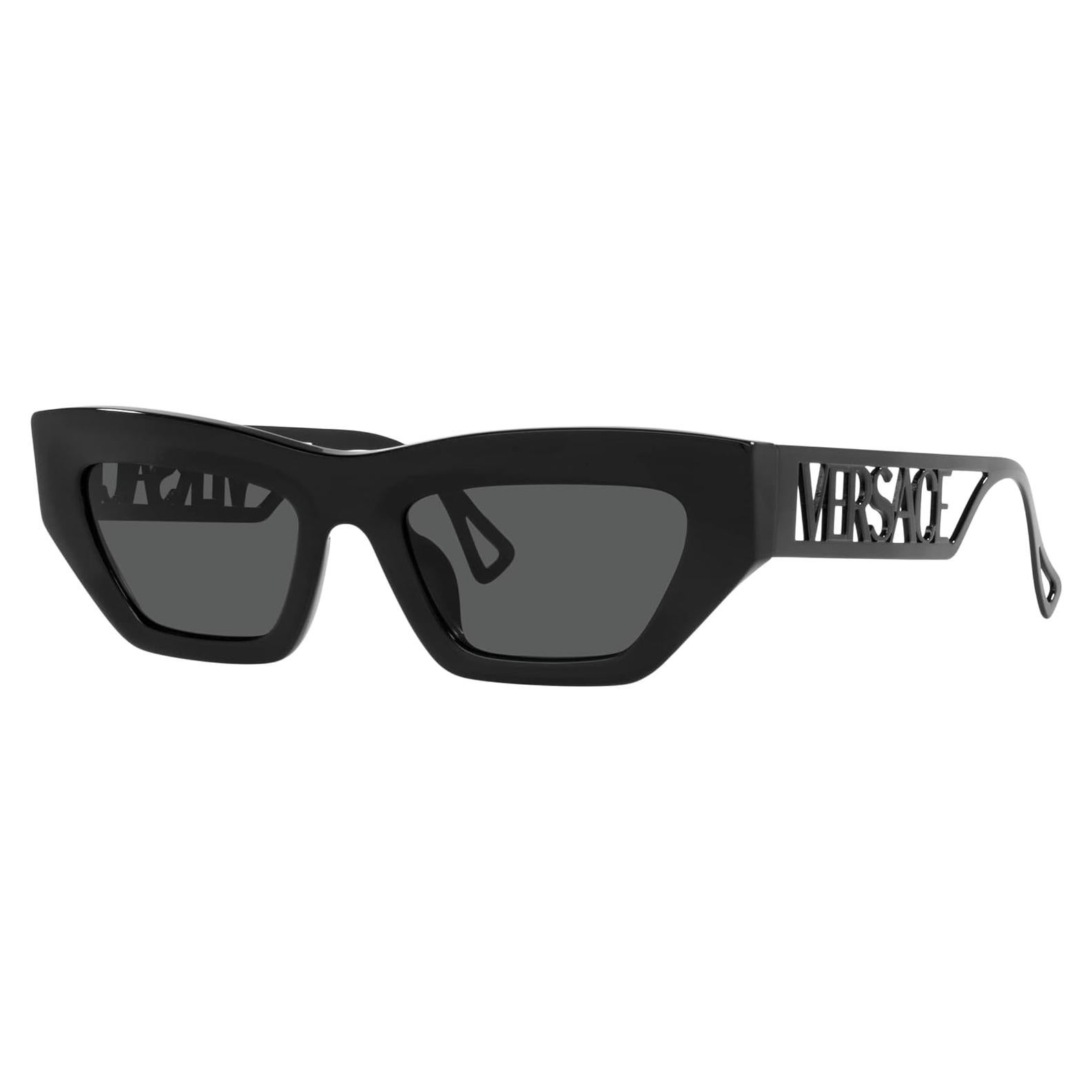 Gafas de sol Versace Mujer Marco Negro Lentes Grises 53mm