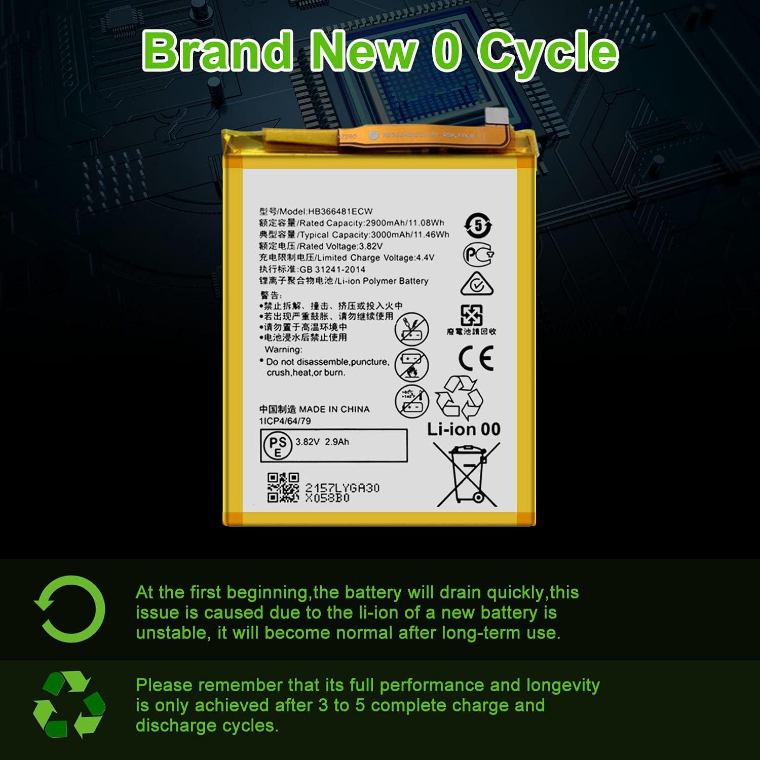 Batería de Reemplazo WUHAO para Huawei P10 Lite HB366481ECW-11