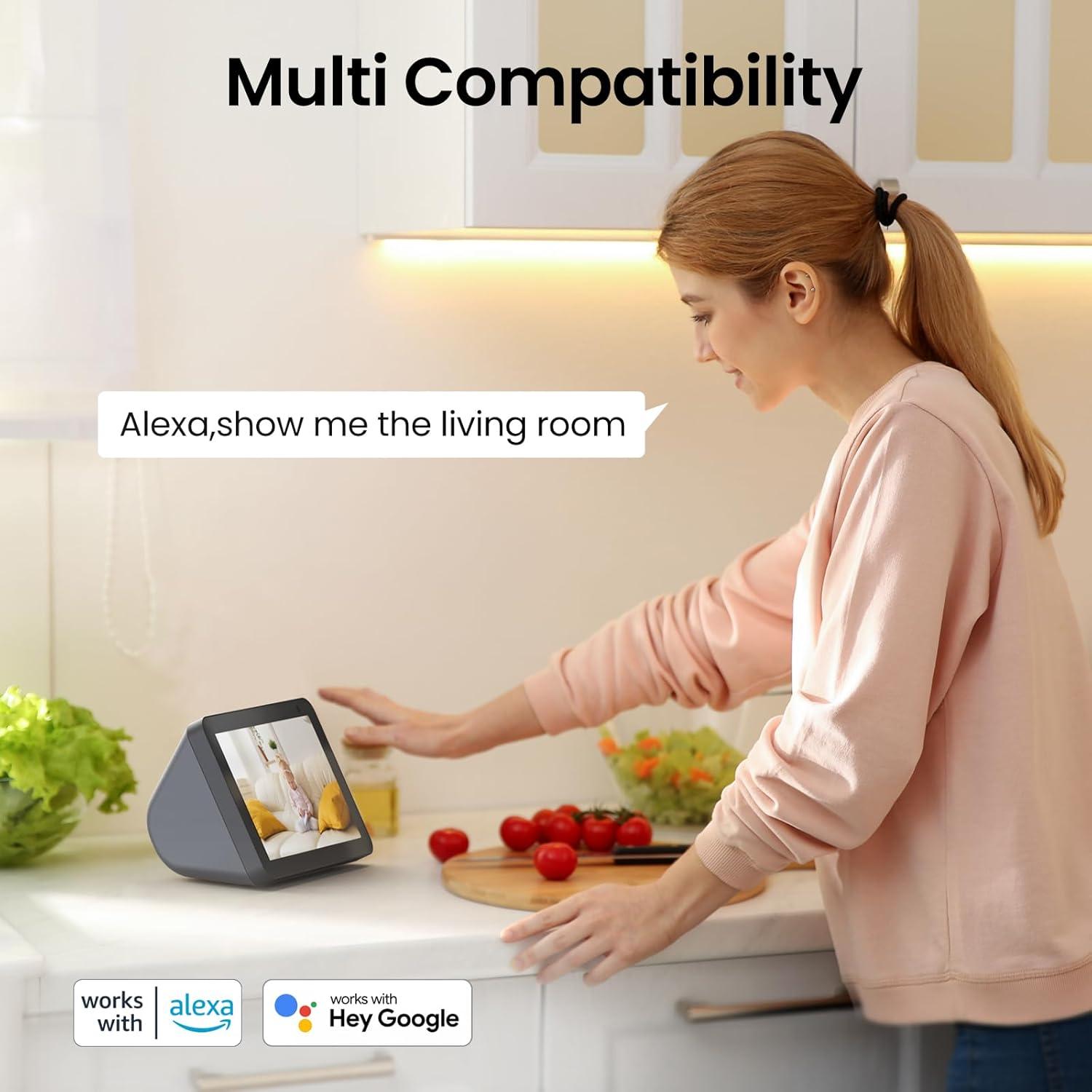 Cámara de Seguridad 2K Cinnado D1 con Audio y 360°