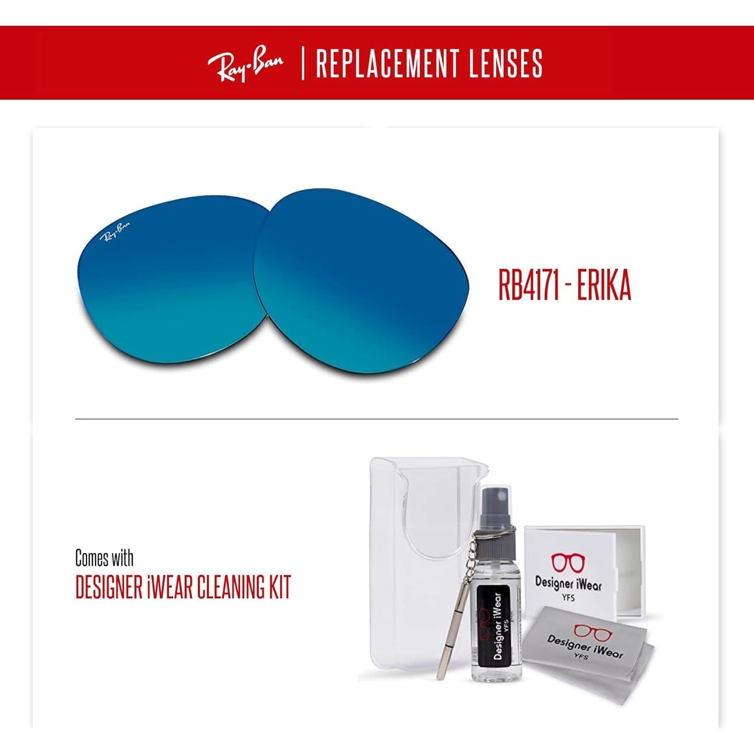 Lentes Ray-Ban RB4171 ERIKA 54mm + Kit de Cuidado iWear