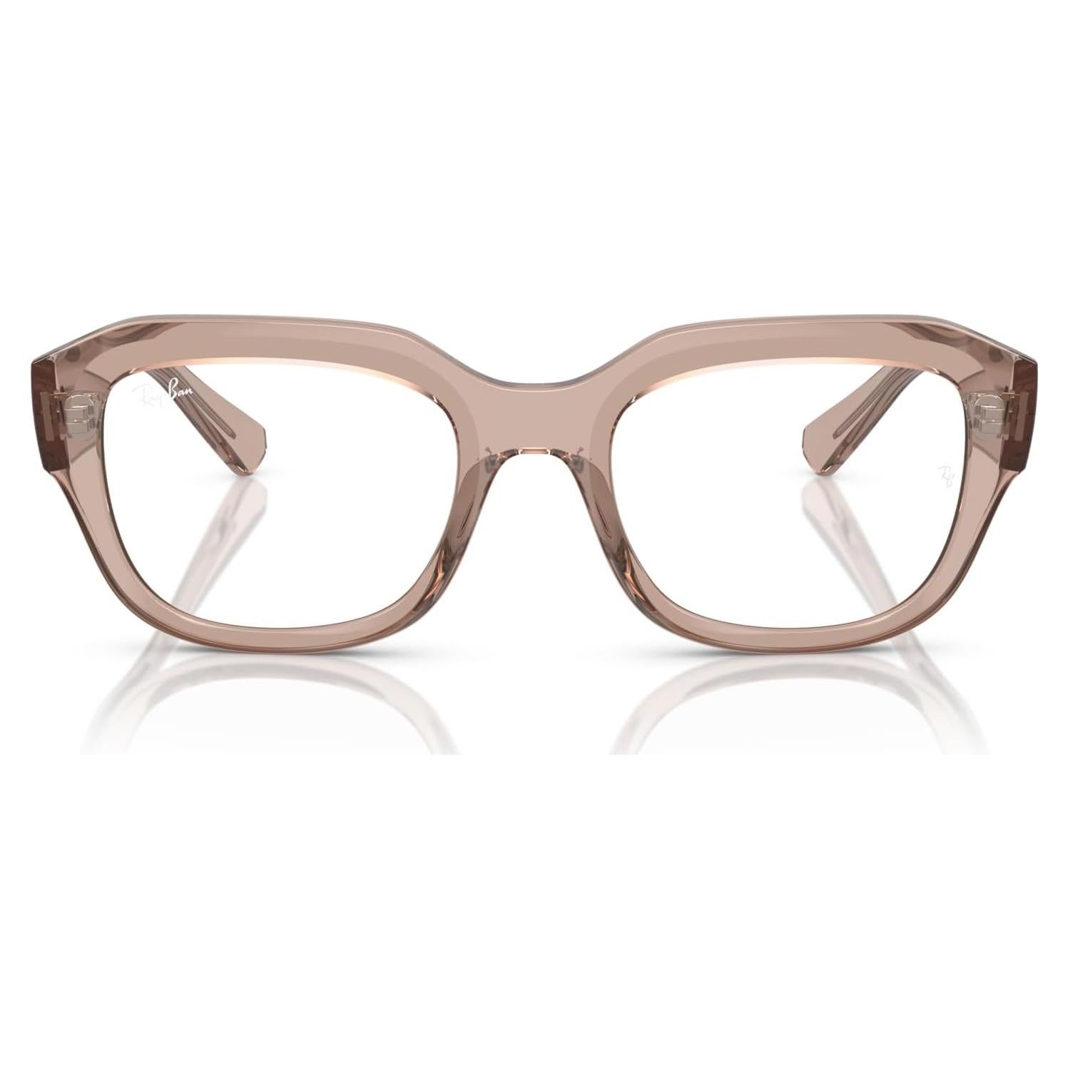 Gafas Ray-Ban RX7225 Leonid Cuadradas 52mm Marrón Claro