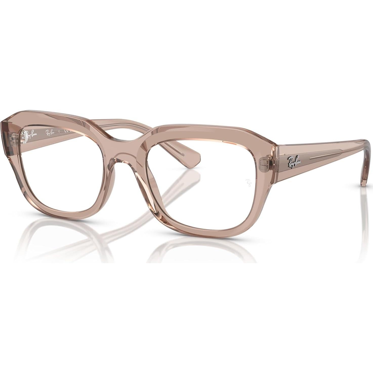 Gafas Ray-Ban RX7225 Leonid Cuadradas 52mm Marrón Claro