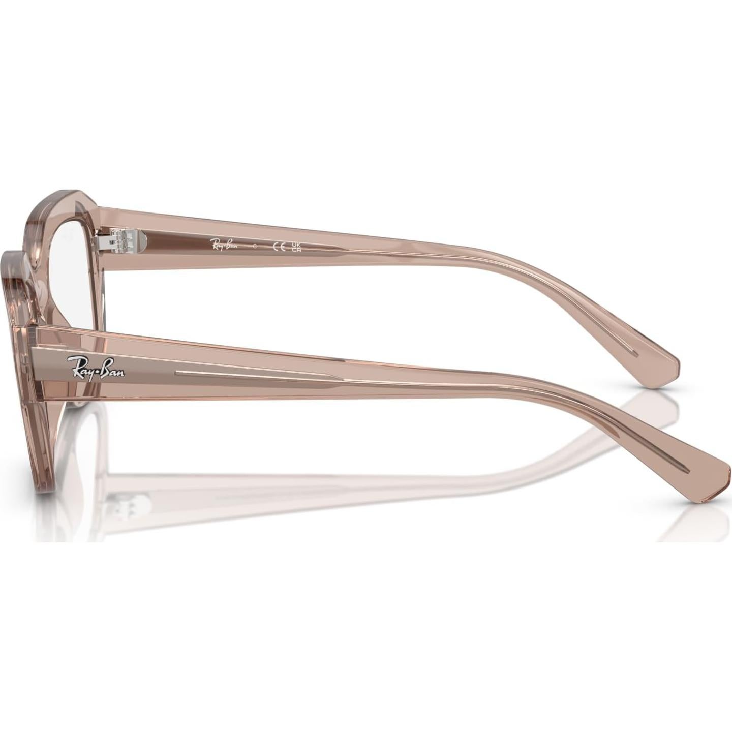 Gafas Ray-Ban RX7225 Leonid Cuadradas 52mm Marrón Claro