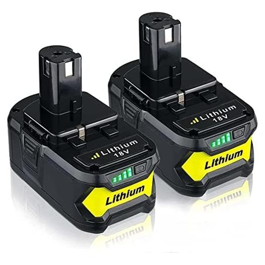 2 Baterías de Litio 7.0Ah Ryobi 18V P108 Reemplazo Nuevo