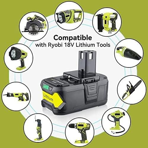 2 Baterías de Litio 7.0Ah Ryobi 18V P108 Reemplazo Nuevo