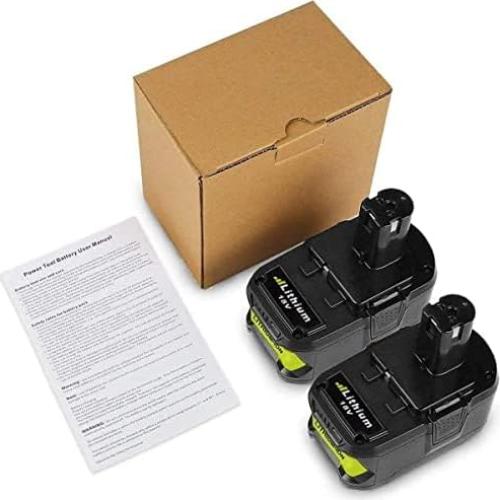 2 Baterías de Litio 7.0Ah Ryobi 18V P108 Reemplazo Nuevo