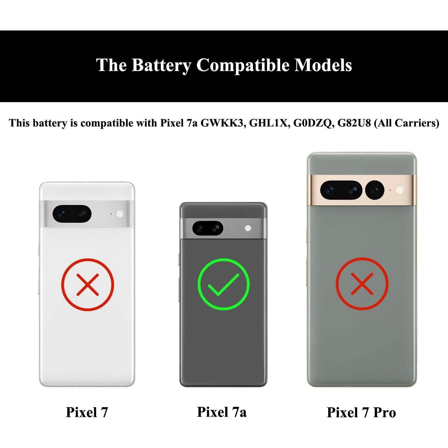 Batería de Reemplazo para Google Pixel 7a con Herramientas