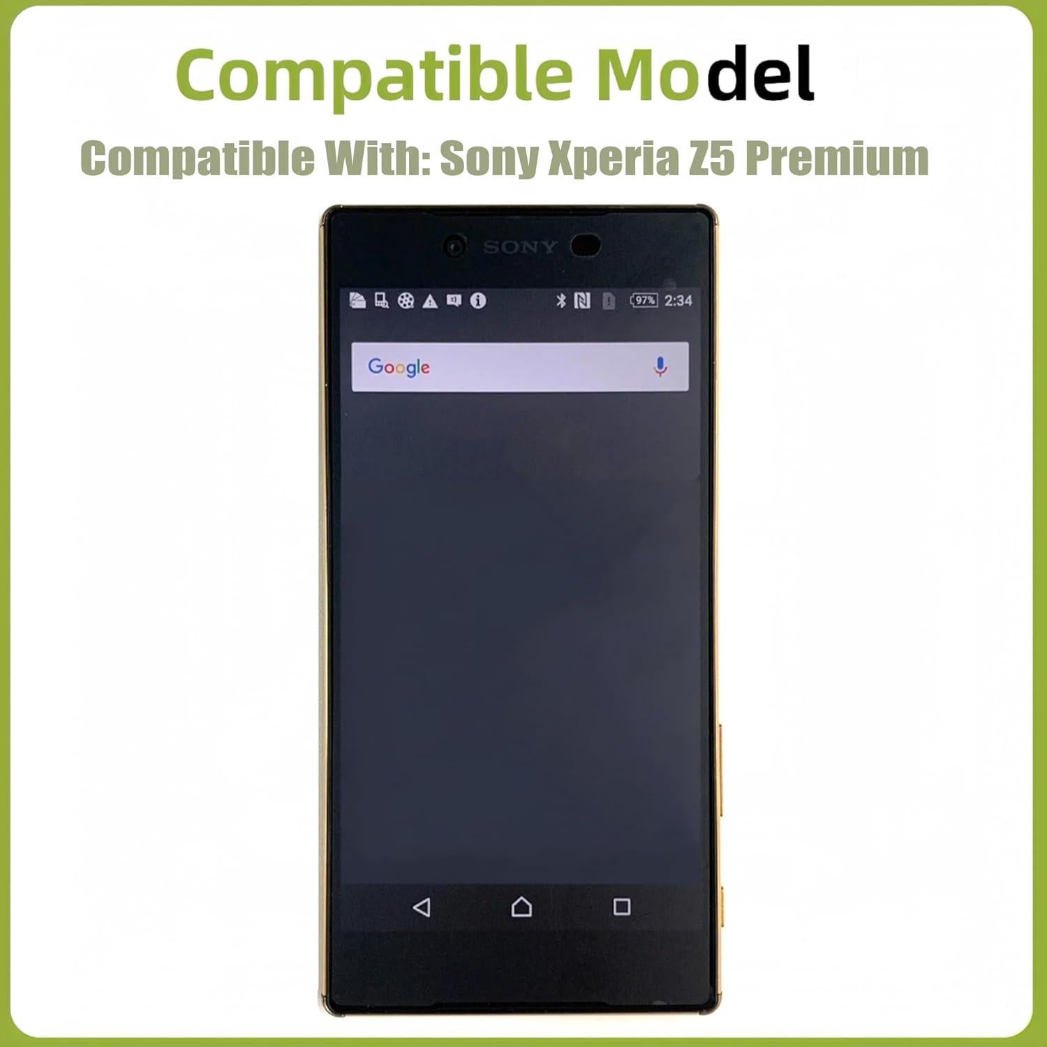 Pantalla LCD con marco y huella dactilar para Sony Xperia Z5 Premium