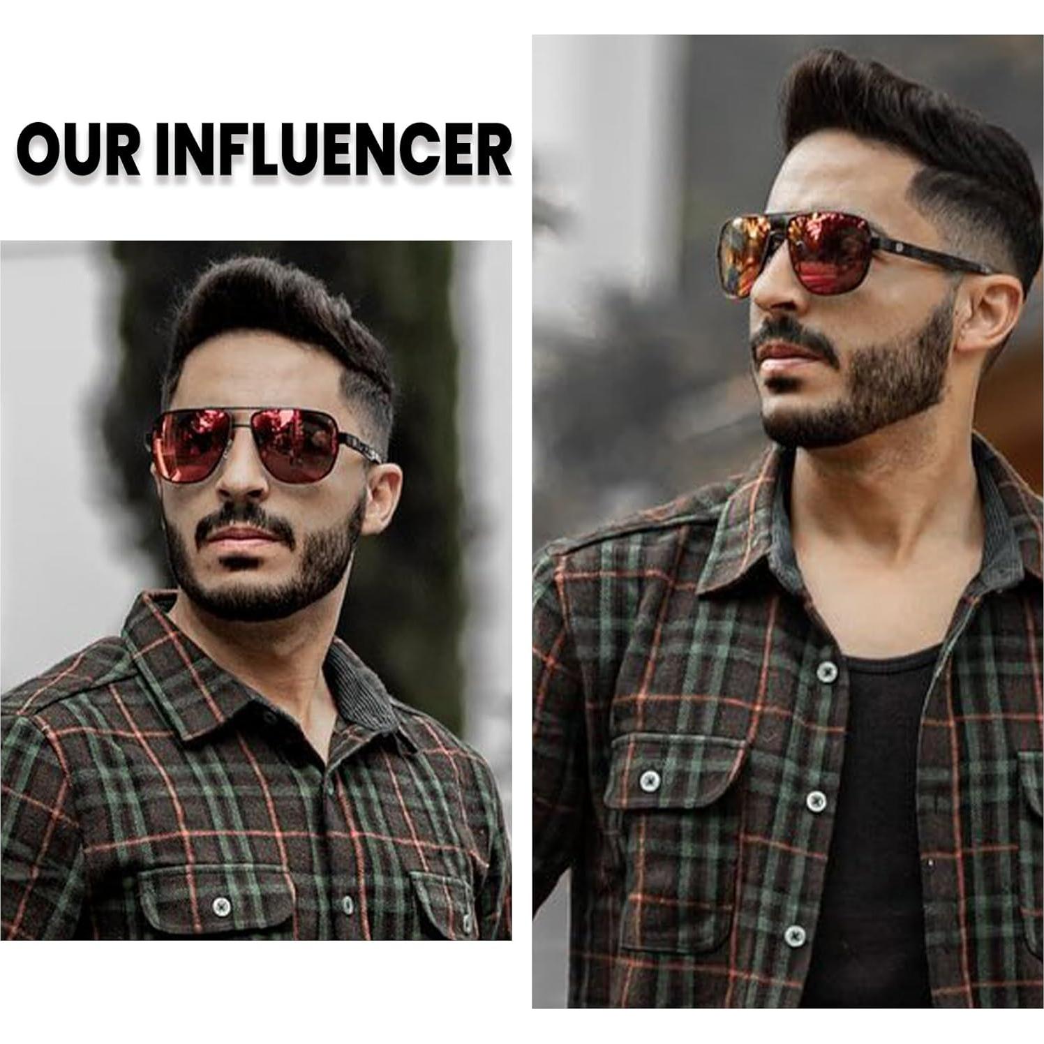 Gafas de sol DUCO Aviador Polarizadas UV 3051 Marco Negro