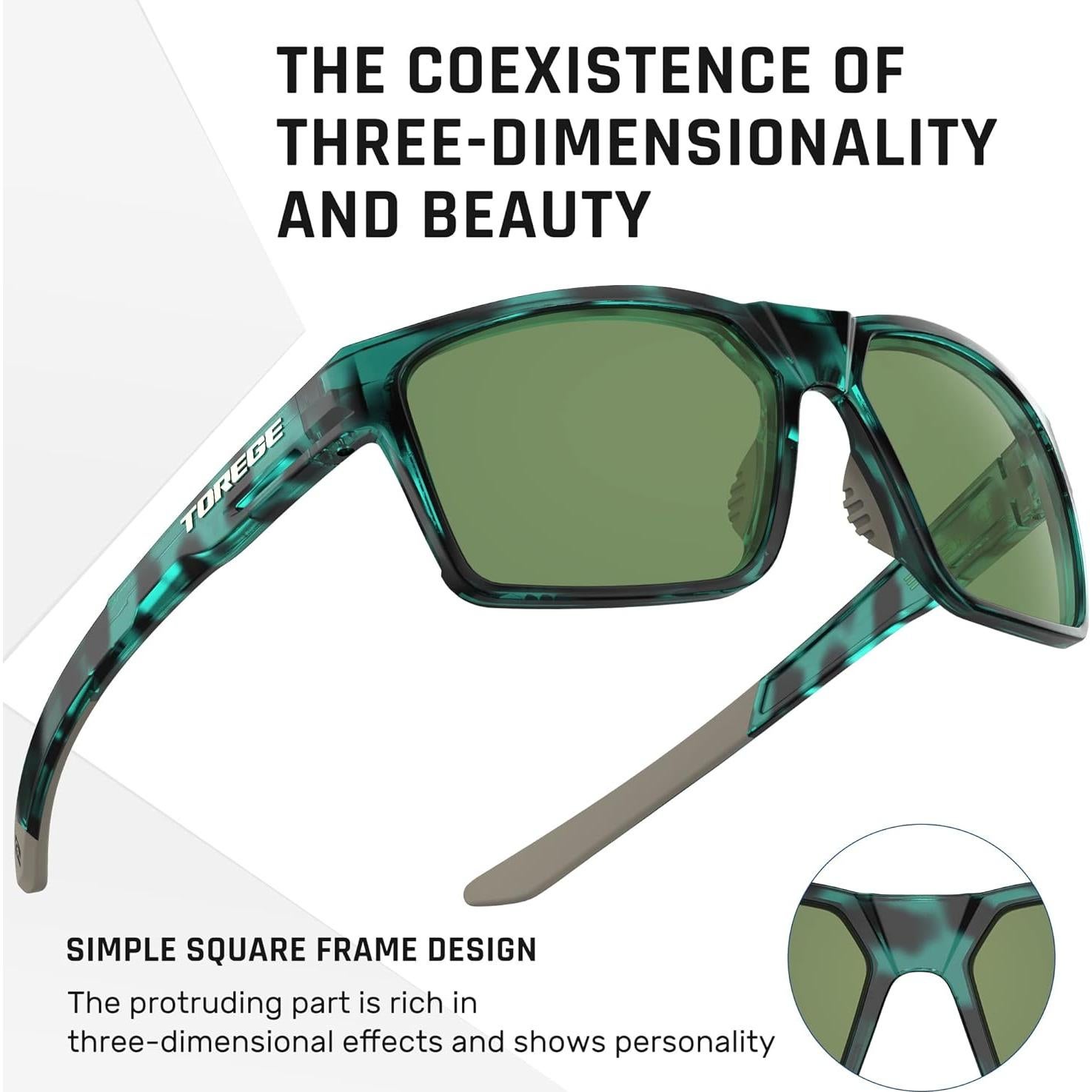 Gafas de sol deportivas TOREGE TR65 polarizadas UV400