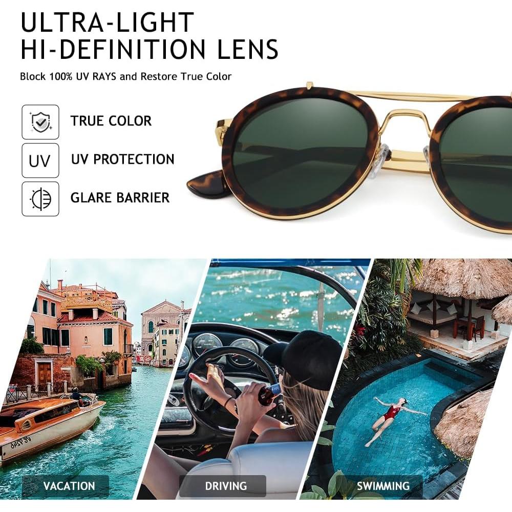 Gafas de sol polarizadas VentiVenti estilo vintage unisex