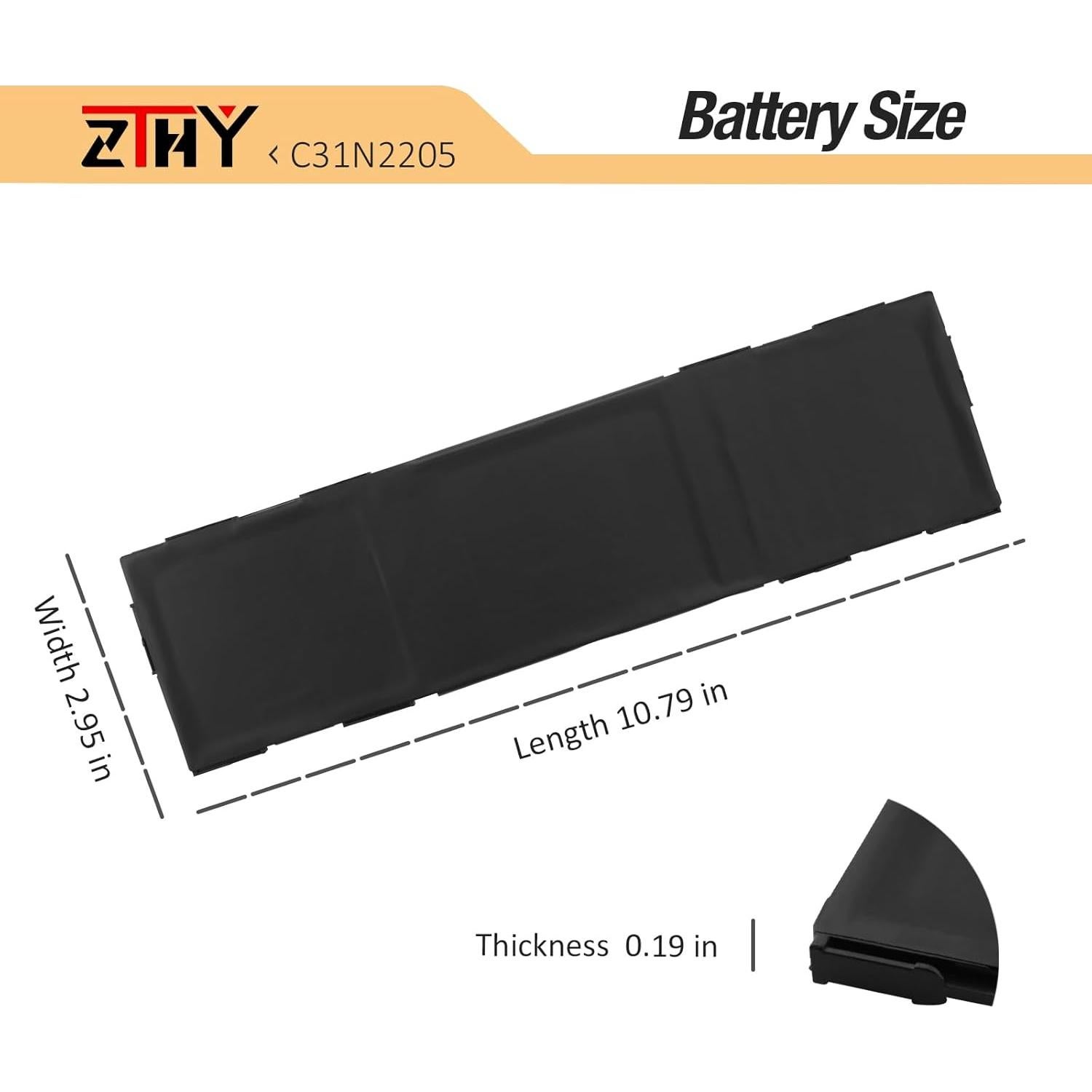 Batería ZTHY C31N2205 para Asus Chromebook Vibe 11.61V 63Wh