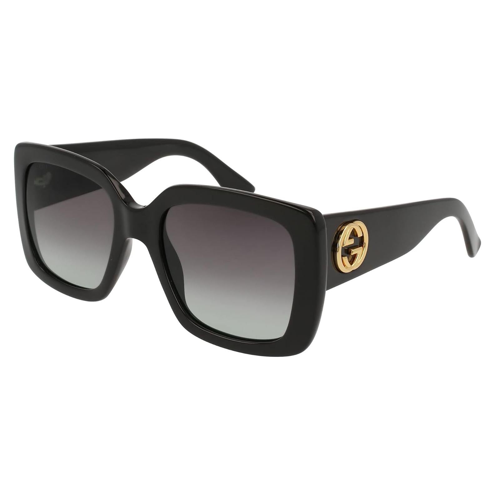 Gafas de sol Gucci GG0141SN Cuadradas 53mm Negro/Oro