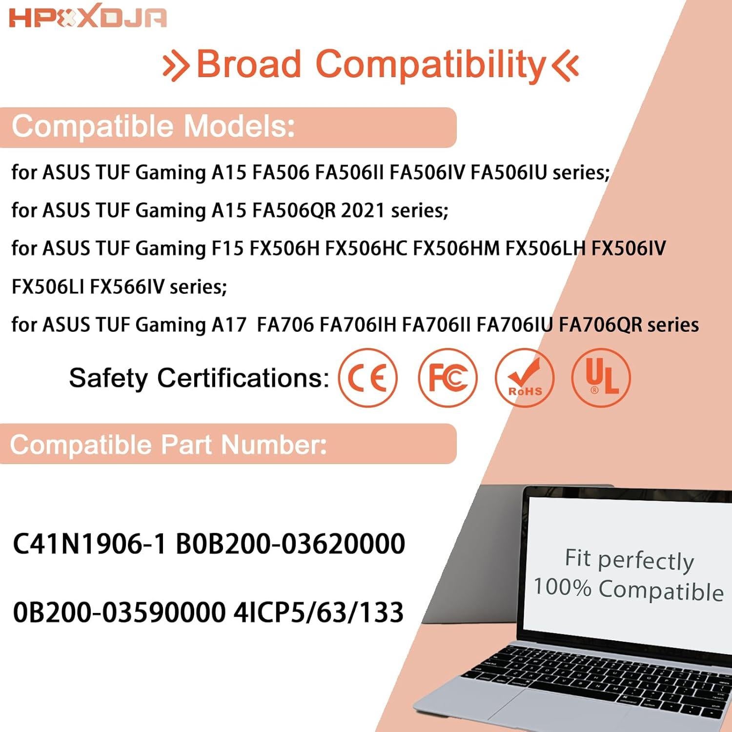 Batería de Laptop ASUS TUF Gaming C41N1906-1 90Wh 15.4V