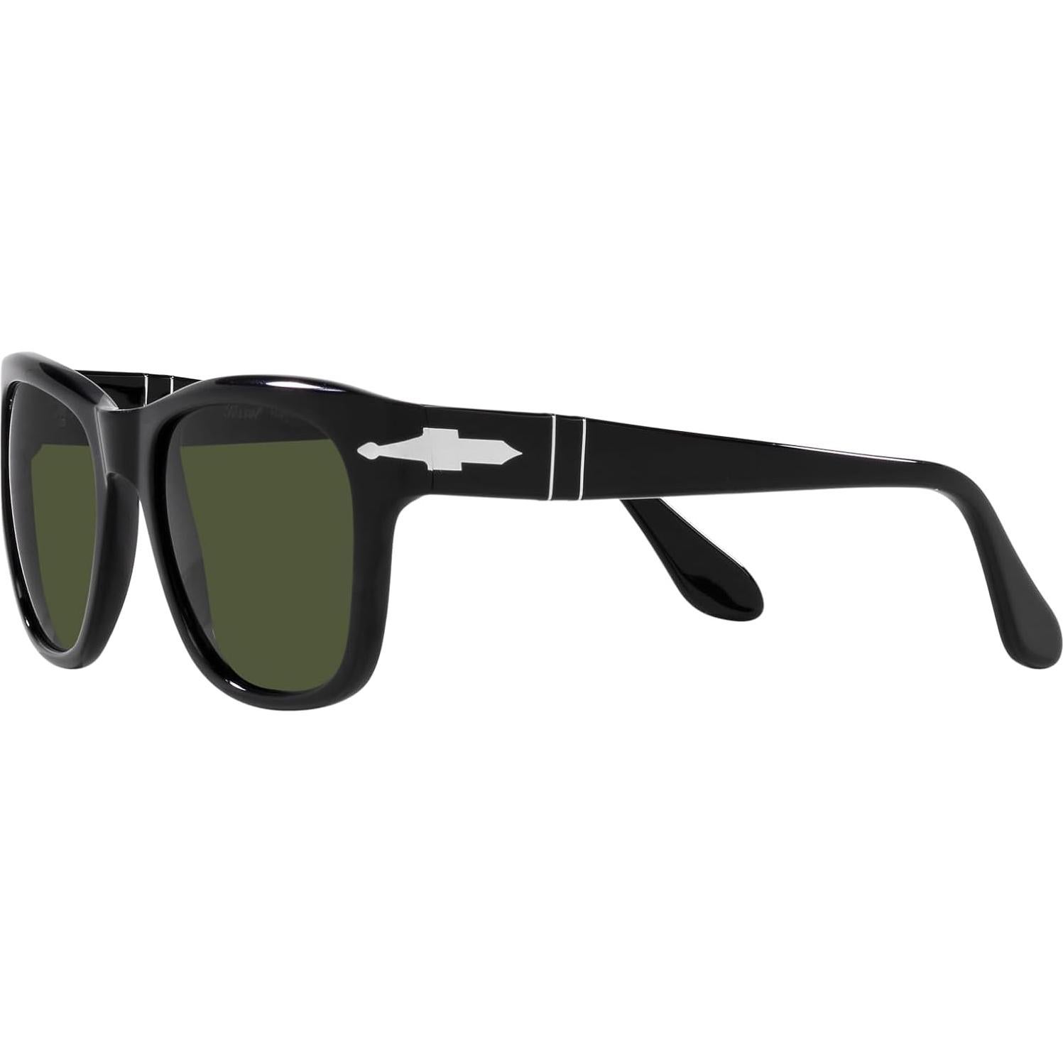 Gafas de sol Persol PO3313S cuadradas negras con lentes verdes