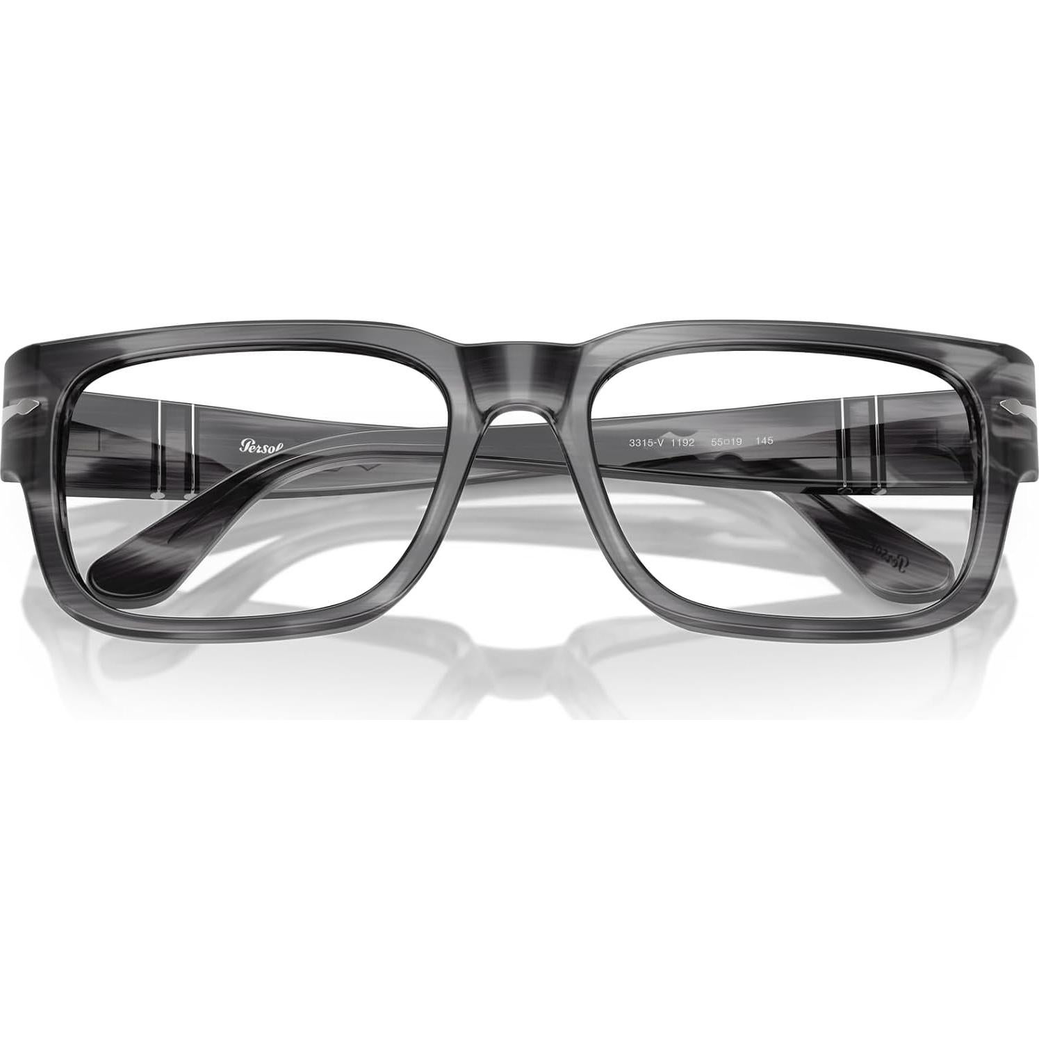 Montura de Gafas Rectangulares Persol PO3315V Gris 55mm