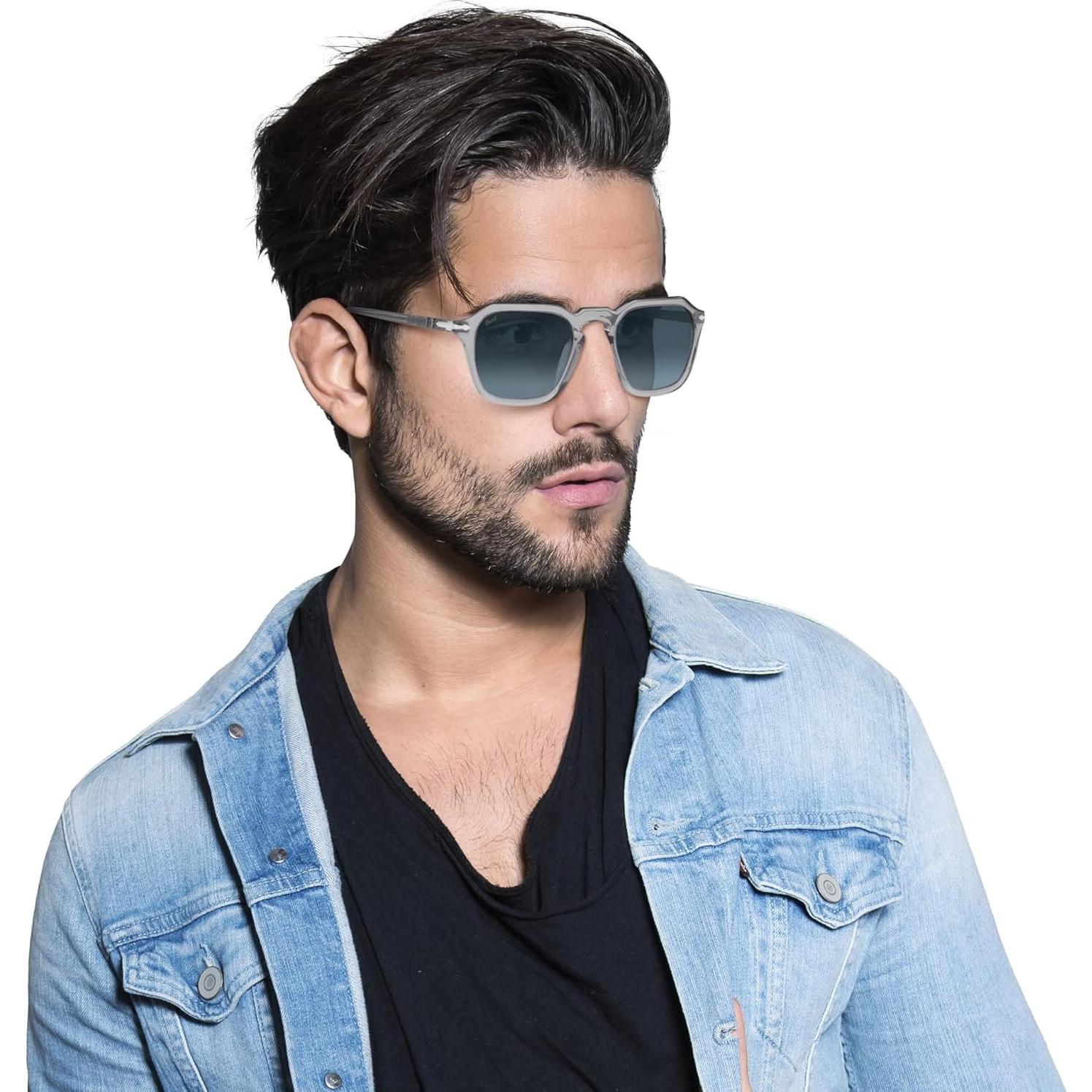 Gafas de Sol Persol PO3292S Cuadradas Gris/Azul