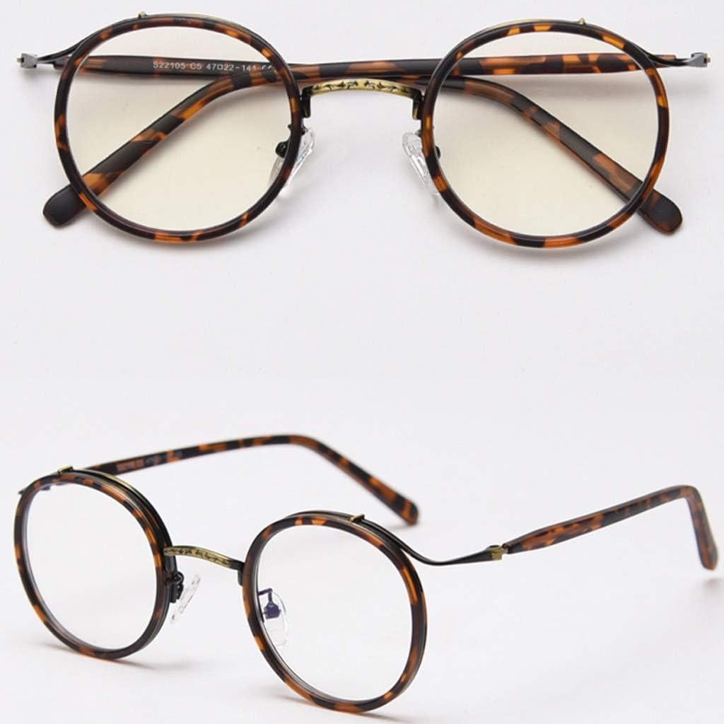 Gafas Kachawoo Redondas Vintage Unisex con Lentes Claras