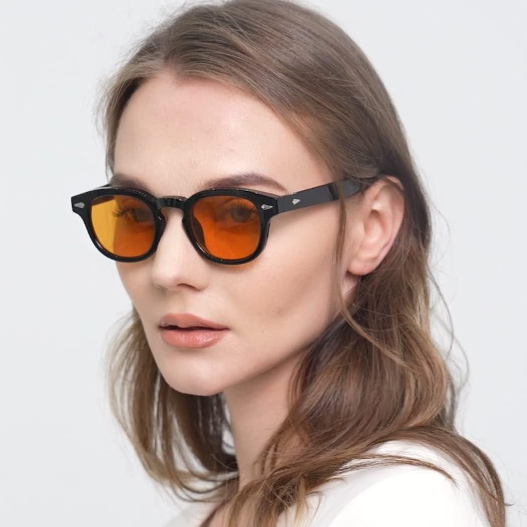Gafas de Sol Unisex Gtand Retro 46mm UV400 Tinte Naranja