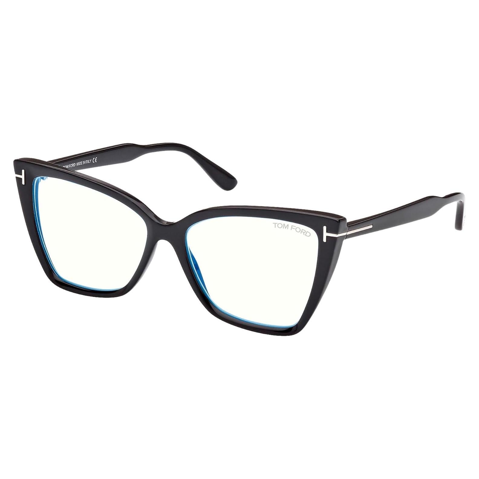 Gafas Tom Ford FT 5844-B Ojo de Gato Negro Brillante