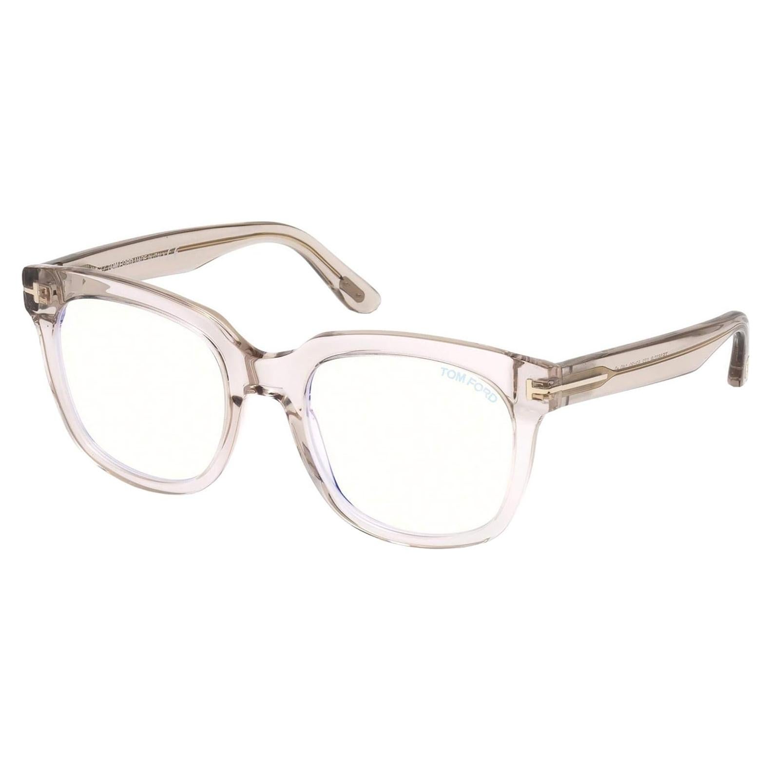 Gafas Ópticas Tom Ford FT5537-B 52mm Amarillo Transparente