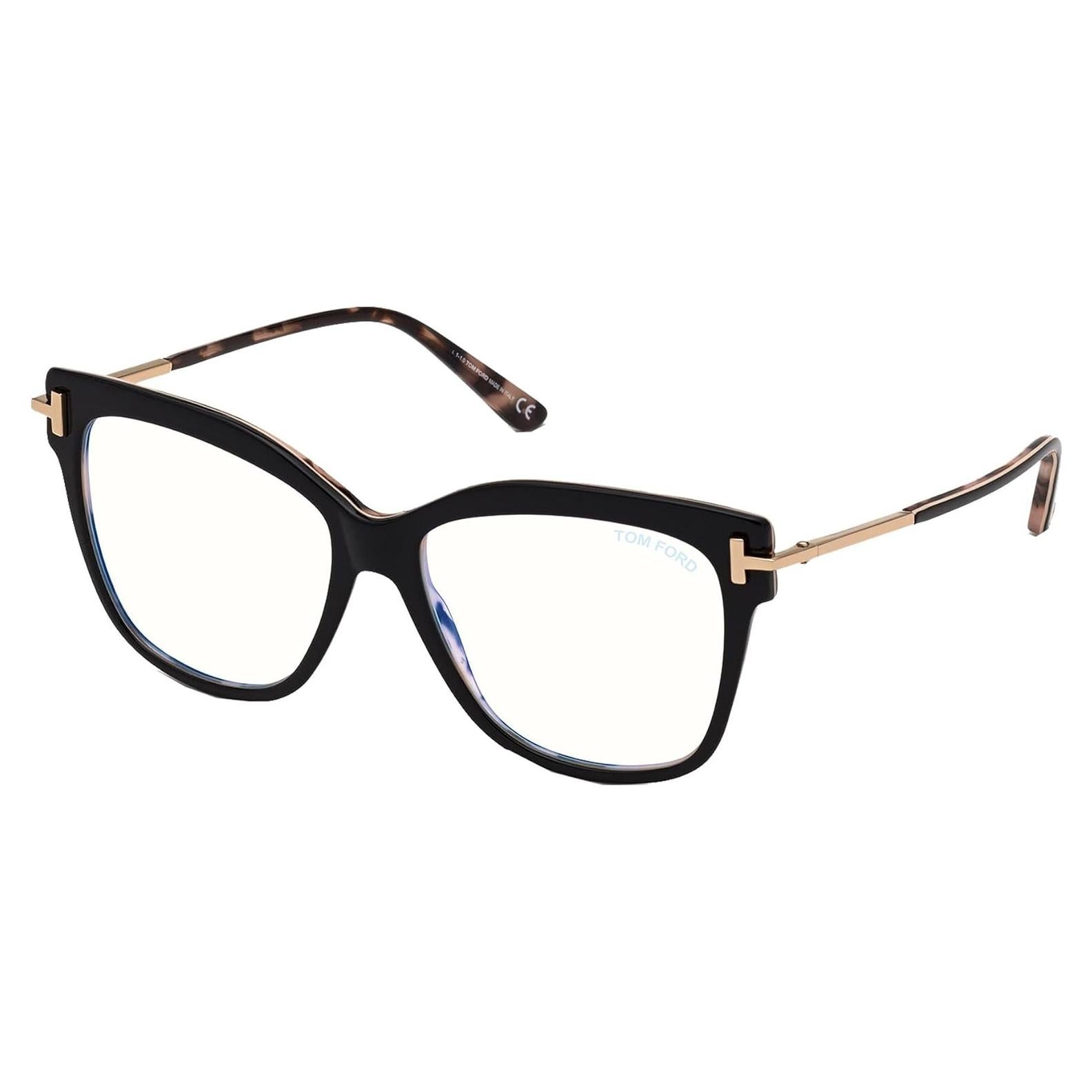 Gafas Tom Ford FT 5704-B Ojos de Gato Bloque Azul 54mm
