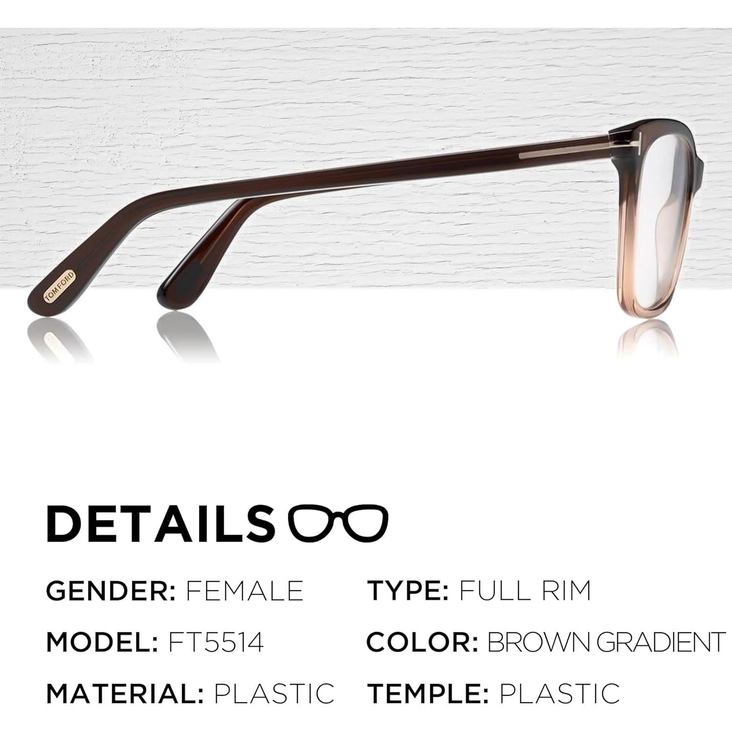 Gafas de Sol Tom Ford FT5514 O50 para Mujeres - Kit de Limpieza