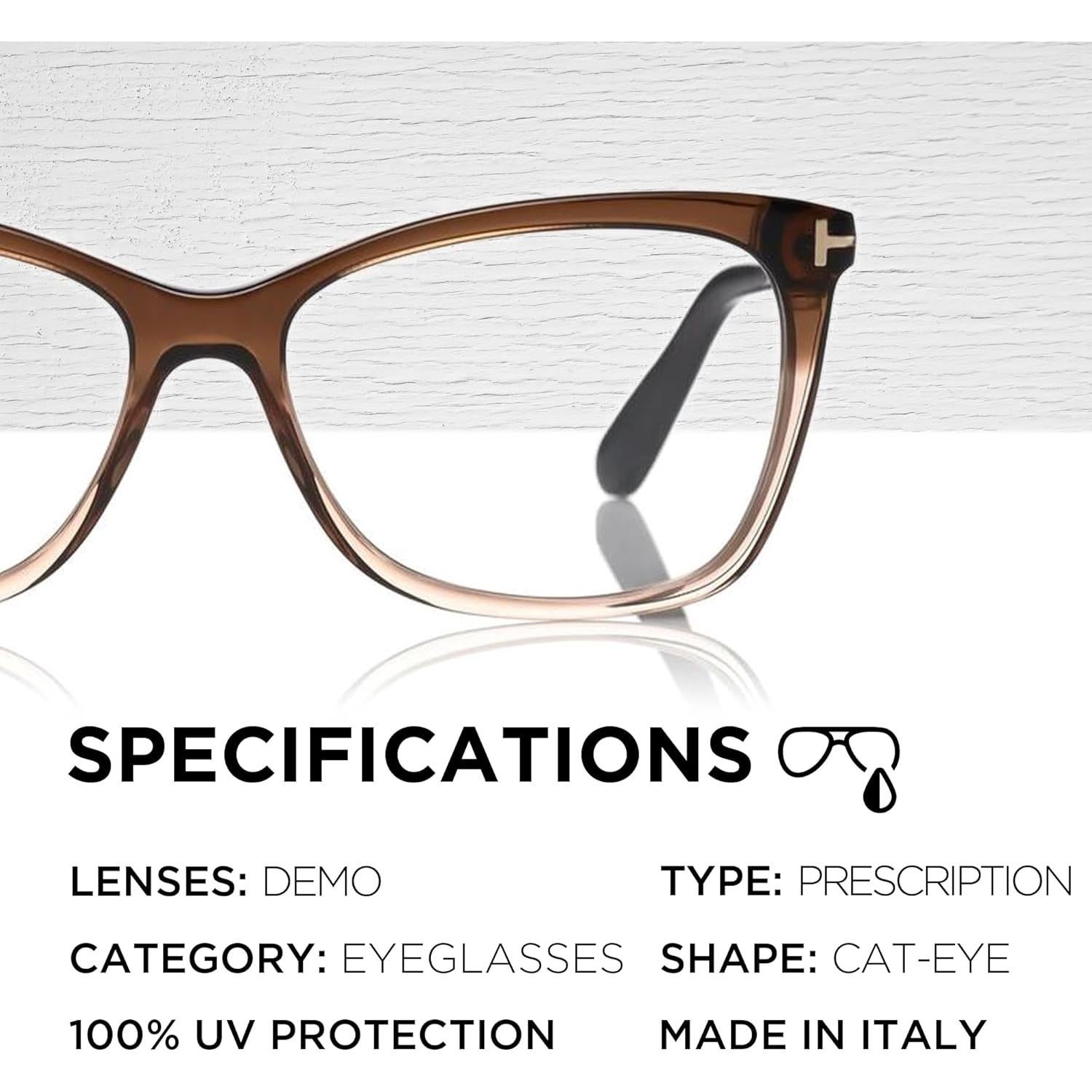 Gafas de Sol Tom Ford FT5514 O50 para Mujeres - Kit de Limpieza